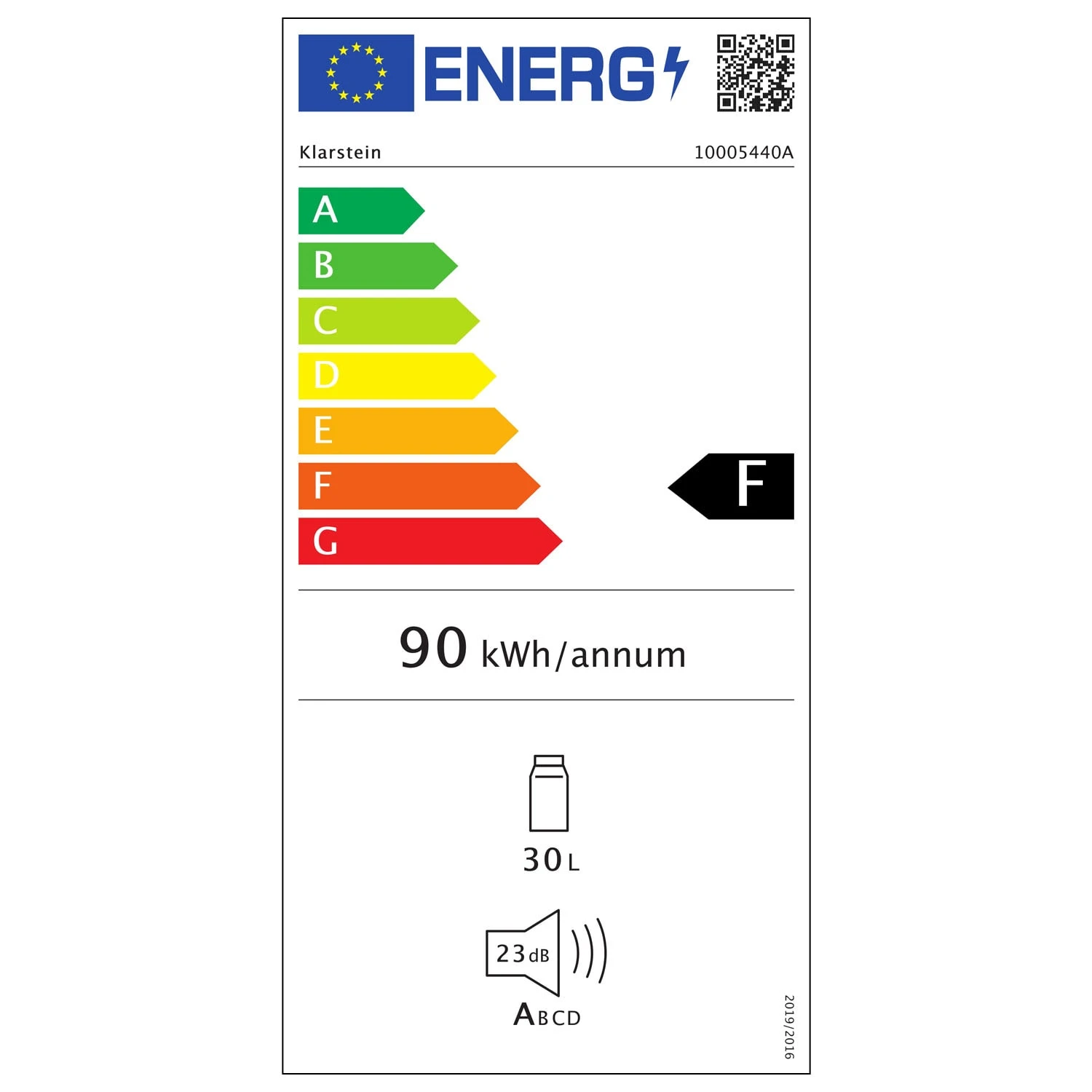MKS-13 Minibar Mini-Kühlschrank 3 Temperaturen 30L 23 DB Glastür – Bild 7
