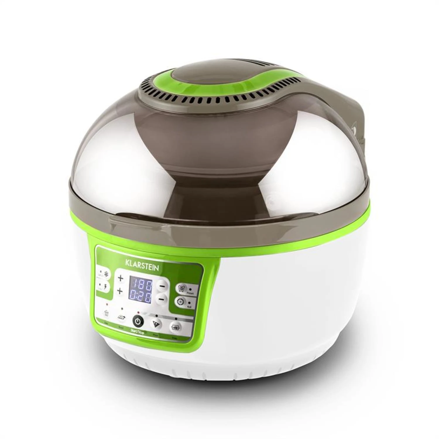 VitAir Turbo Heißluftfritteuse Grün-weiß 1400W Grillen Backen 9l – Bild 9