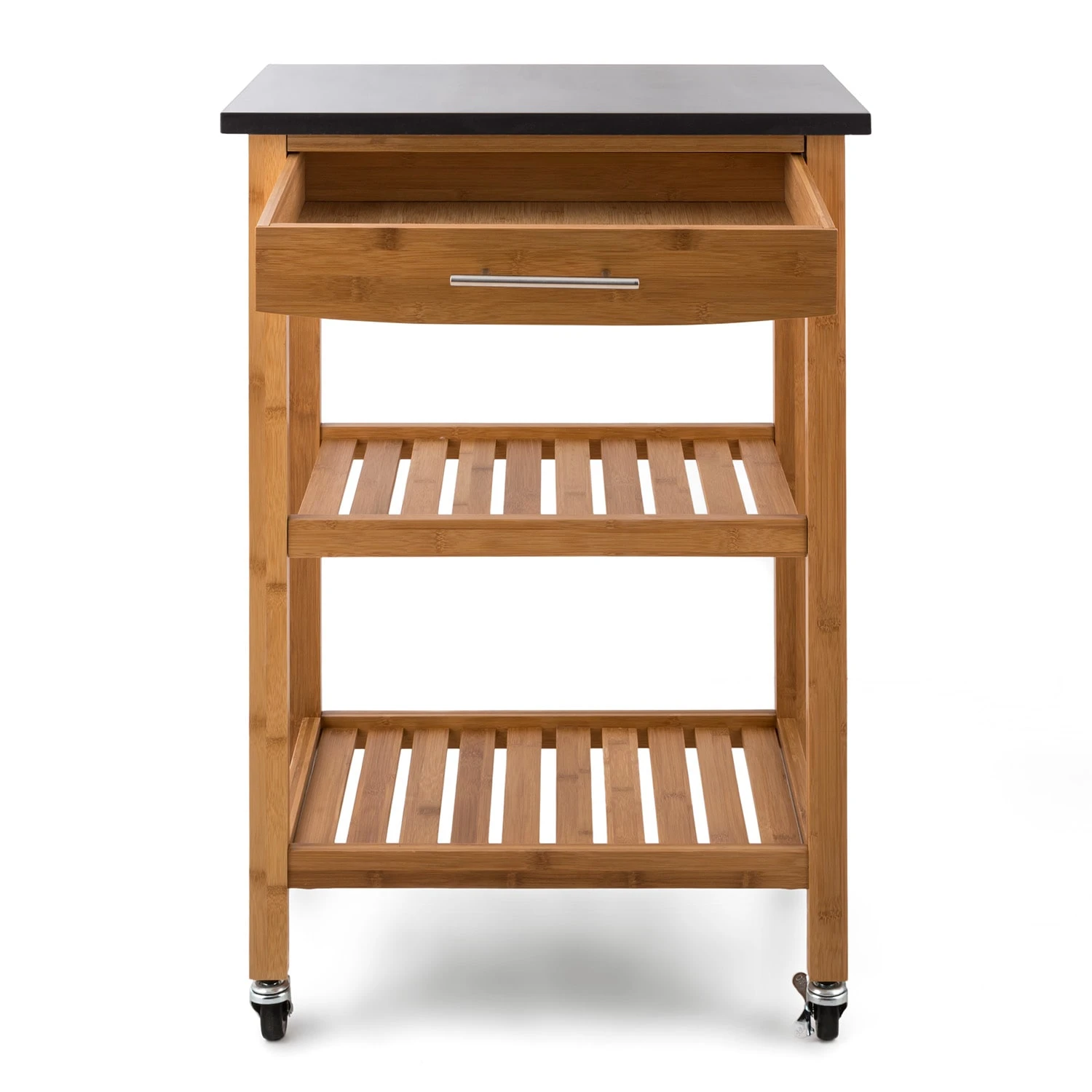 Tennessee Servierwagen Küchenwagen 4 Etagen Holz Granit Mobil – Bild 3