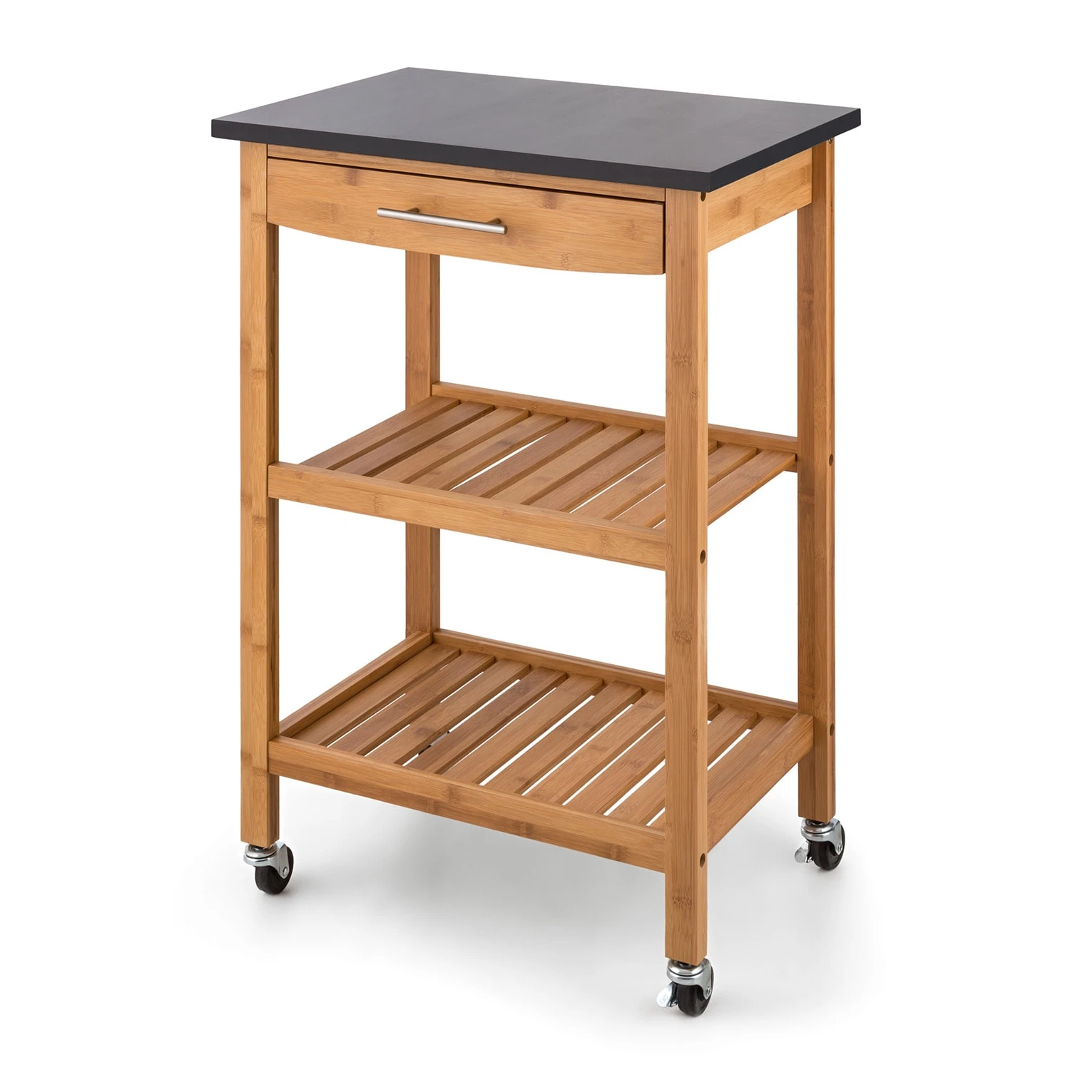 Tennessee Servierwagen Küchenwagen 4 Etagen Holz Granit Mobil – Bild 5