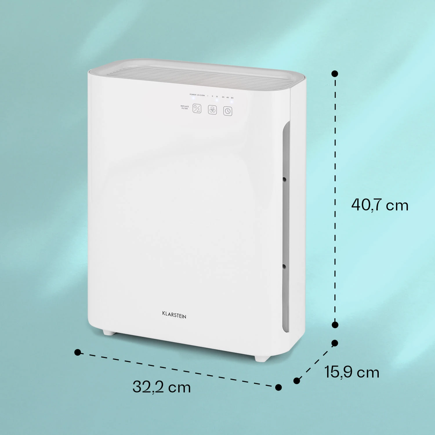 Vita Pure 2G 5-in-1 Luftreiniger HEPA-13 50 M² 30 Db 55 W UV-C Touch – Bild 6