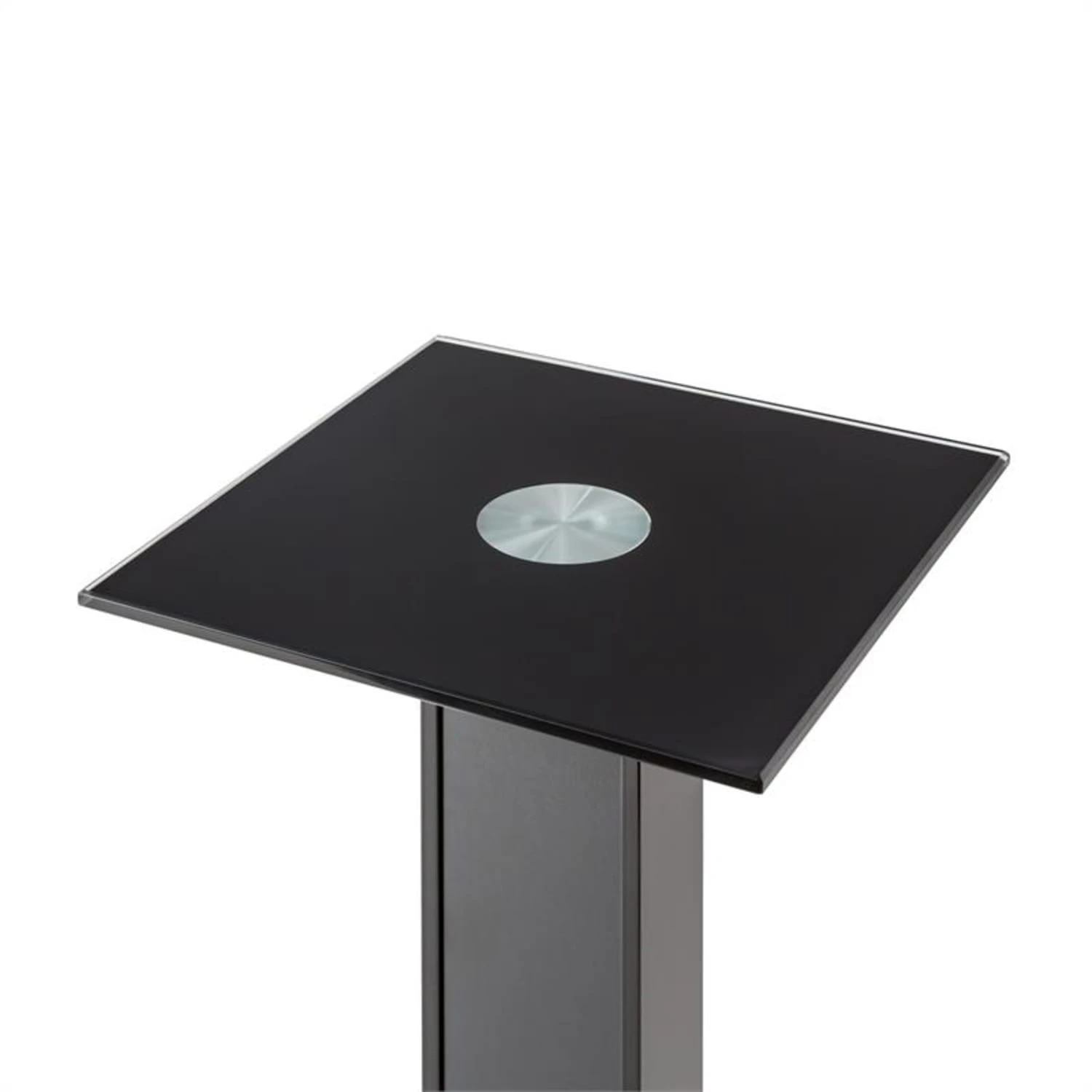 BS-03S-BK Lautsprecher-Ständer Paar Aluminium Glas MDF Kabelkanal – Bild 4