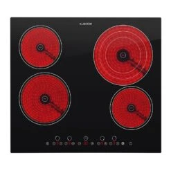 Virtuosa Keramikkochfeld Einbauherd 6500W 59x52cm 4 Zonen Glaskeramik