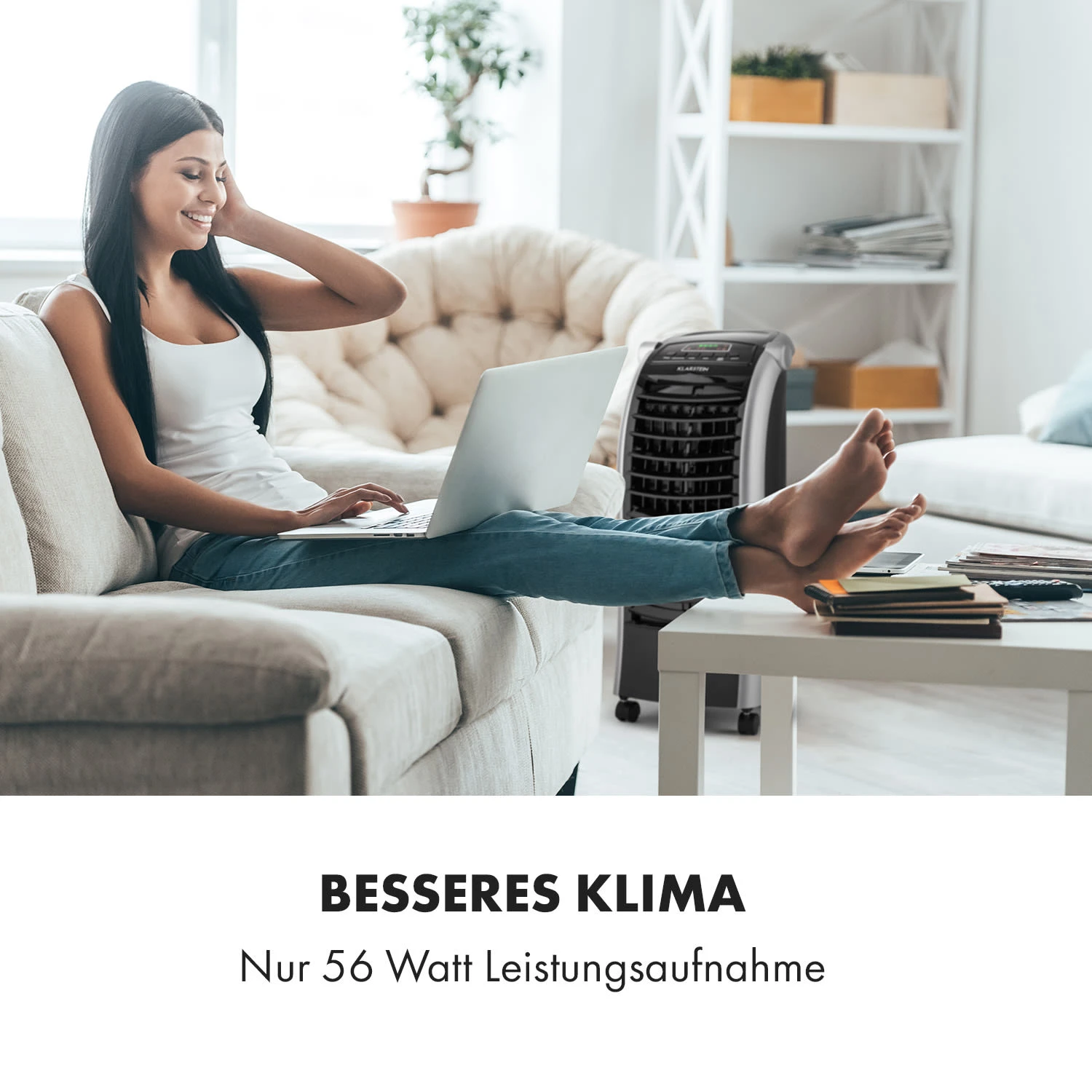 Maxfresh Ventilator Luftkühler 4-in-1-Funktion 6L-Tank 55W Timer – Bild 4