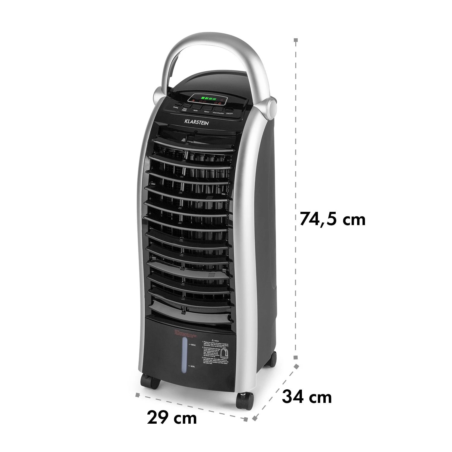 Maxfresh Ventilator Luftkühler 4-in-1-Funktion 6L-Tank 55W Timer – Bild 9