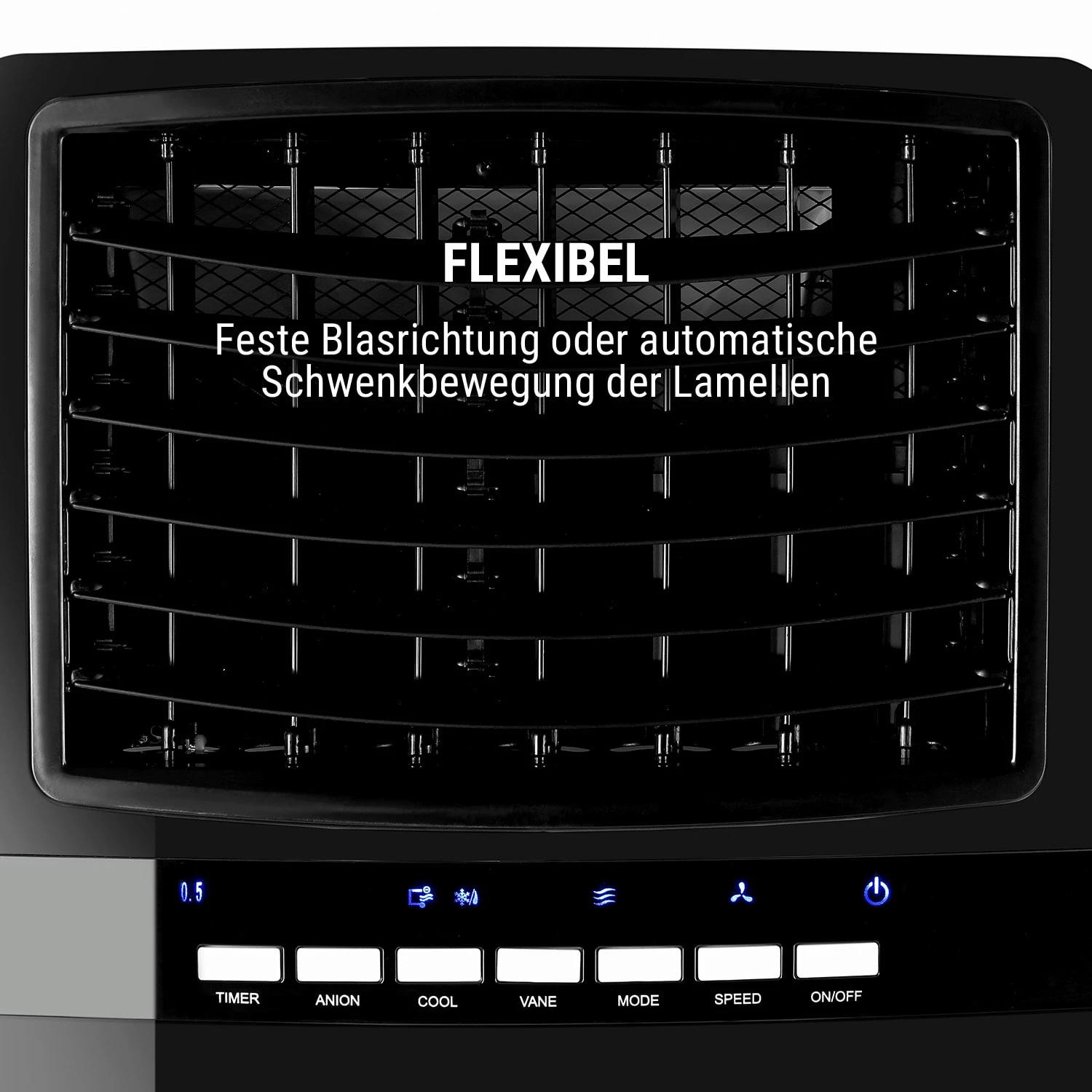 Baltic Black 3-in-1 Luftkühler 360 M³/h 65 W 6 Ltr Fernbedienung Mobil – Bild 7