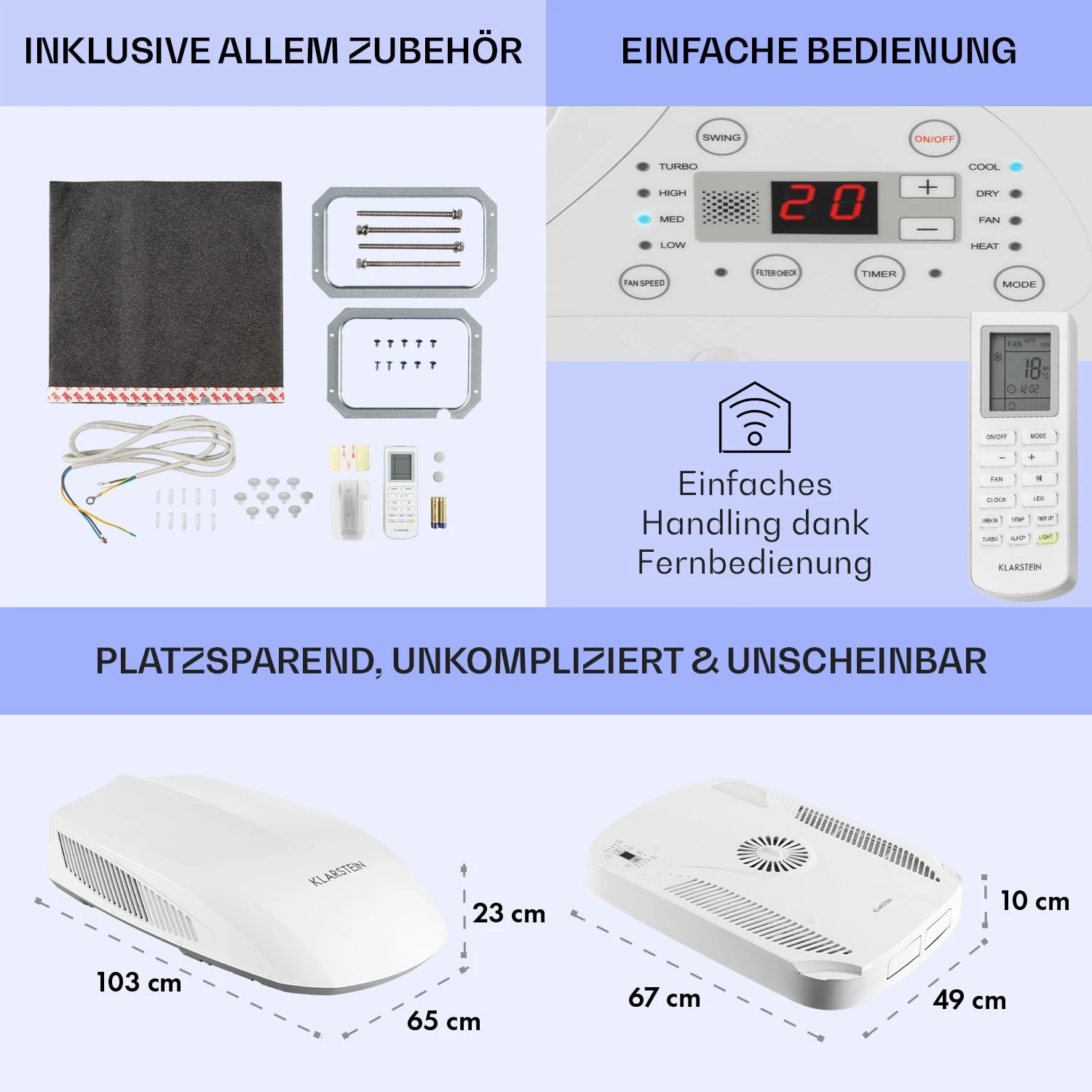Klimamobil Wohnwagen-Klimaanlage RV-Air-Conditioner Heizung 16-30 °C – Bild 6