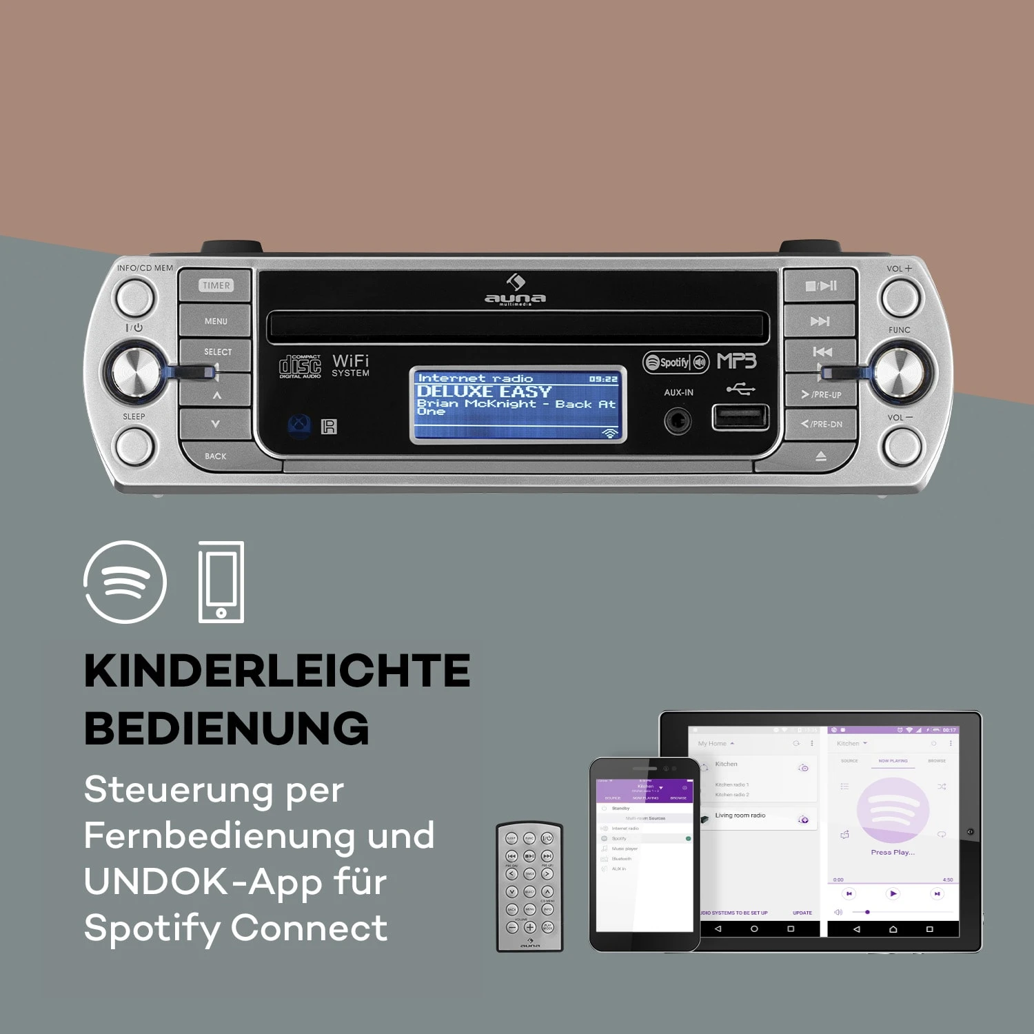KR-500 CD Küchenradio, Internetradio, Integriertes WiFi, CD/Mp3-Player – Bild 7