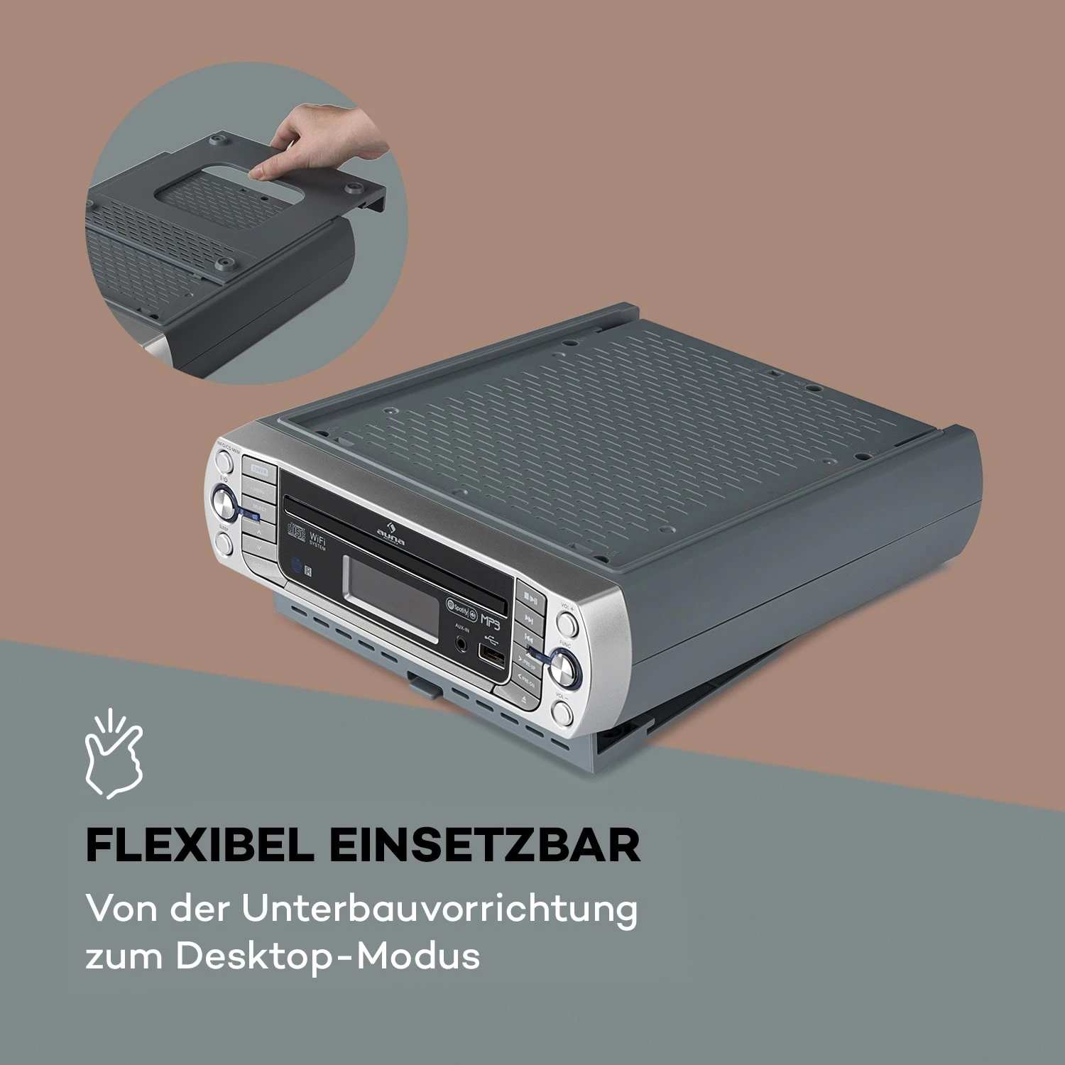 KR-500 CD Küchenradio, Internetradio, Integriertes WiFi, CD/Mp3-Player – Bild 9