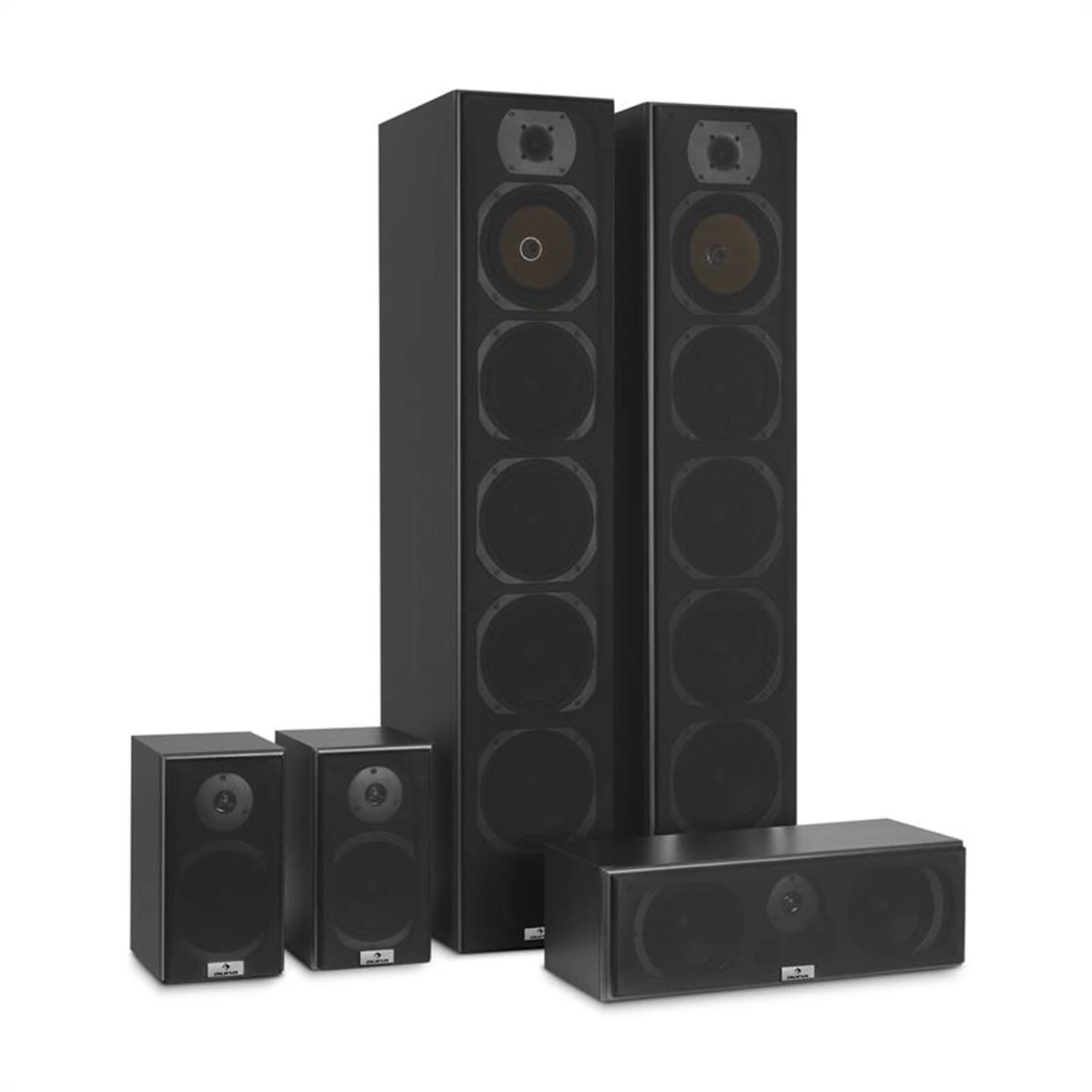 V9B Surround Lautsprecher Set Mahagoni 5 Boxen Set 440W RMS – Bild 2