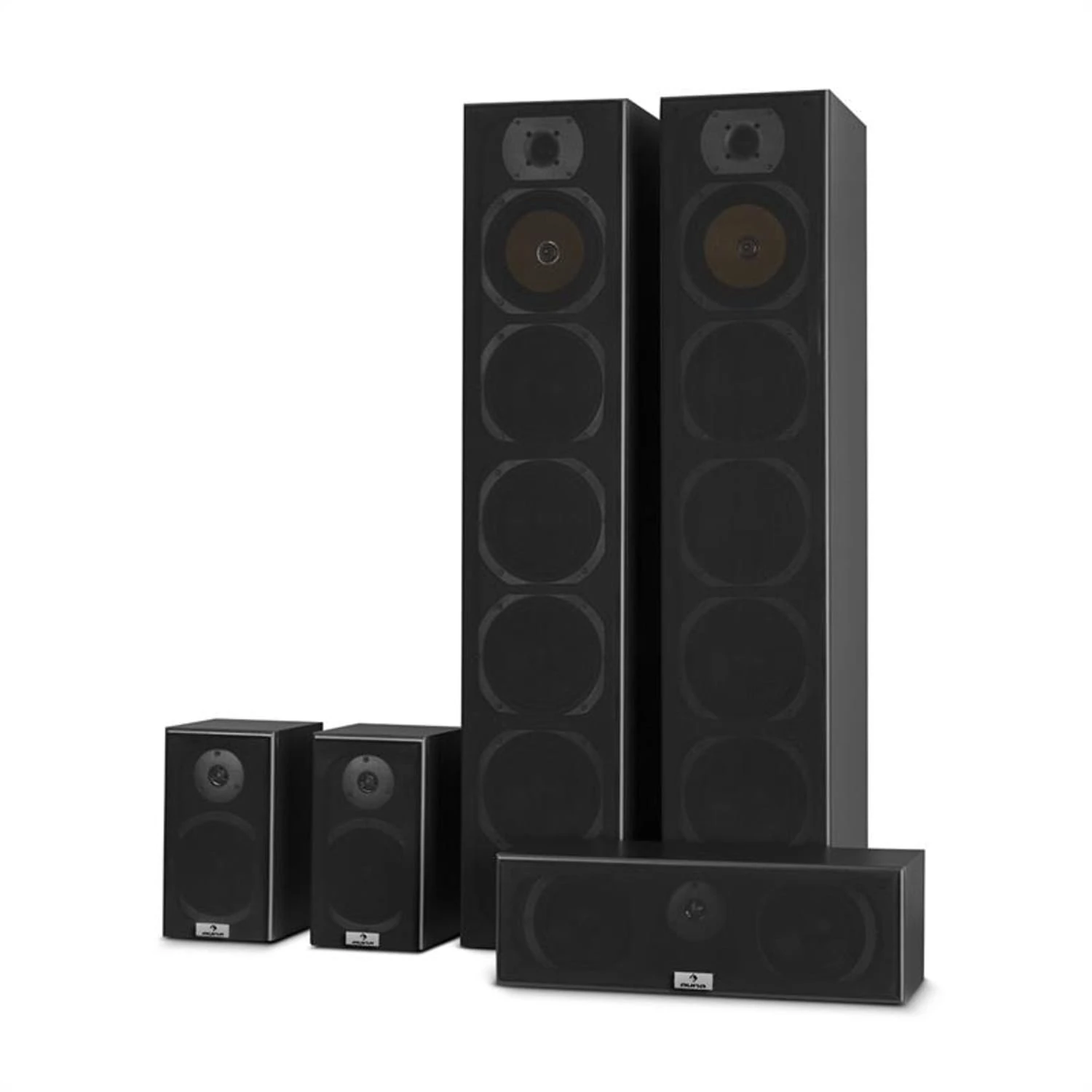 V9B Surround Lautsprecher Set Mahagoni 5 Boxen Set 440W RMS – Bild 6
