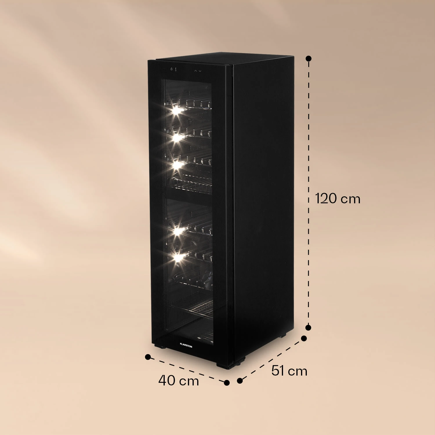 Shiraz 39 Duo Weinkühlschrank 2 Zonen 105l 39 Flaschen – Bild 7