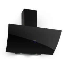 Annabelle 90 Dunstabzugshaube Glas 595 M³/h Touch-Armatur Schwarz