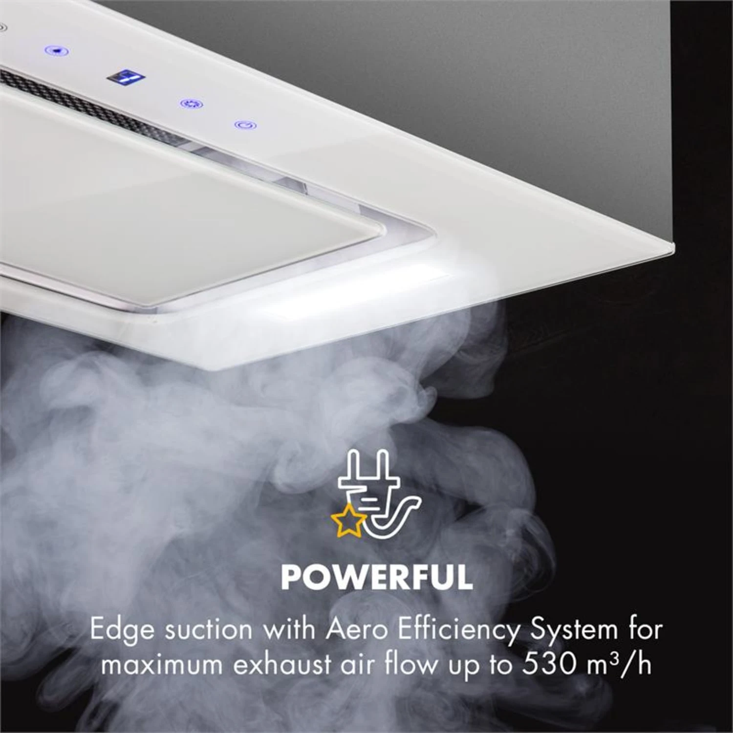 Hektor Dunstabzugshaube Einbau 52cm Abluft: 530 M³/h LED Touch Glas – Bild 3