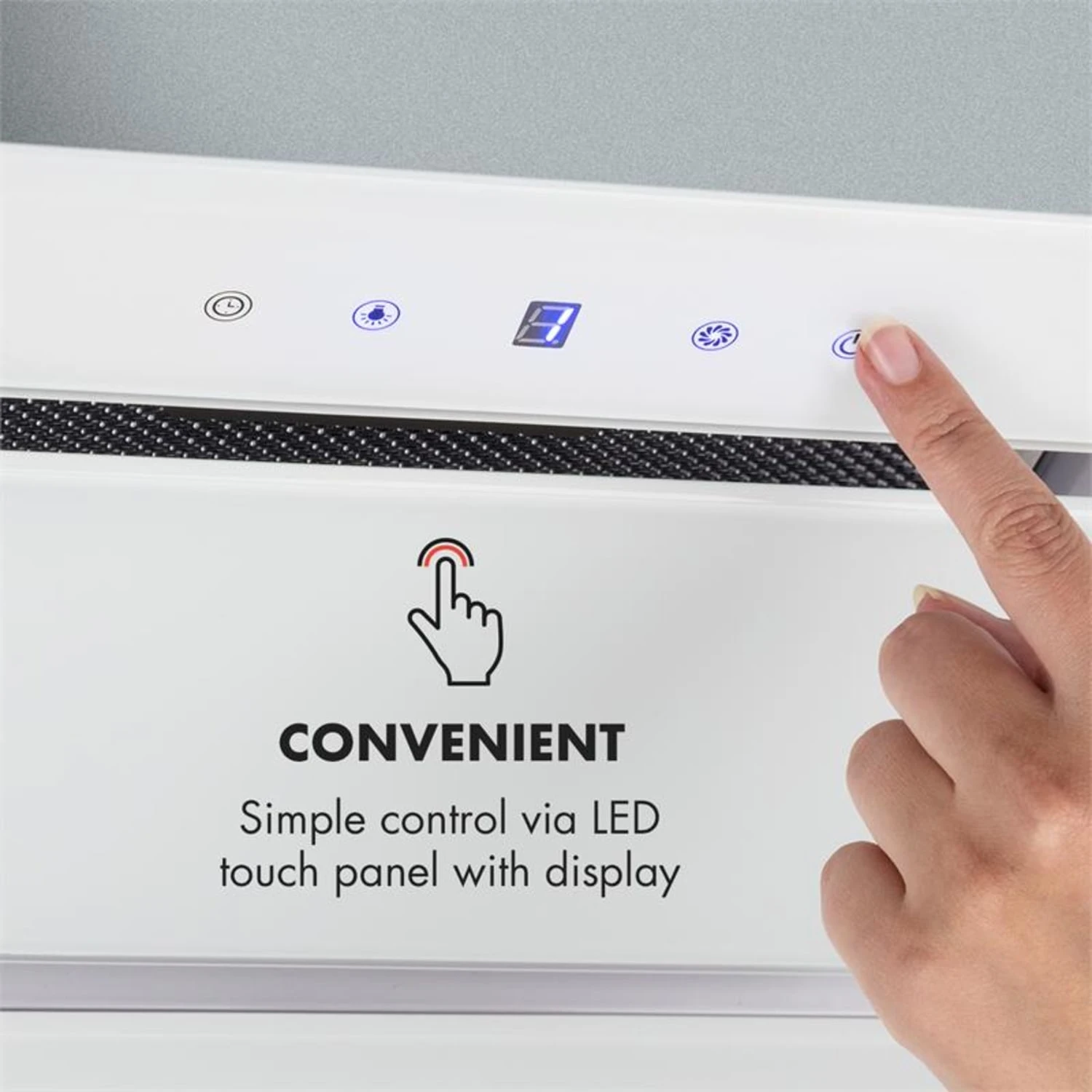 Hektor Dunstabzugshaube Einbau 52cm Abluft: 530 M³/h LED Touch Glas – Bild 4