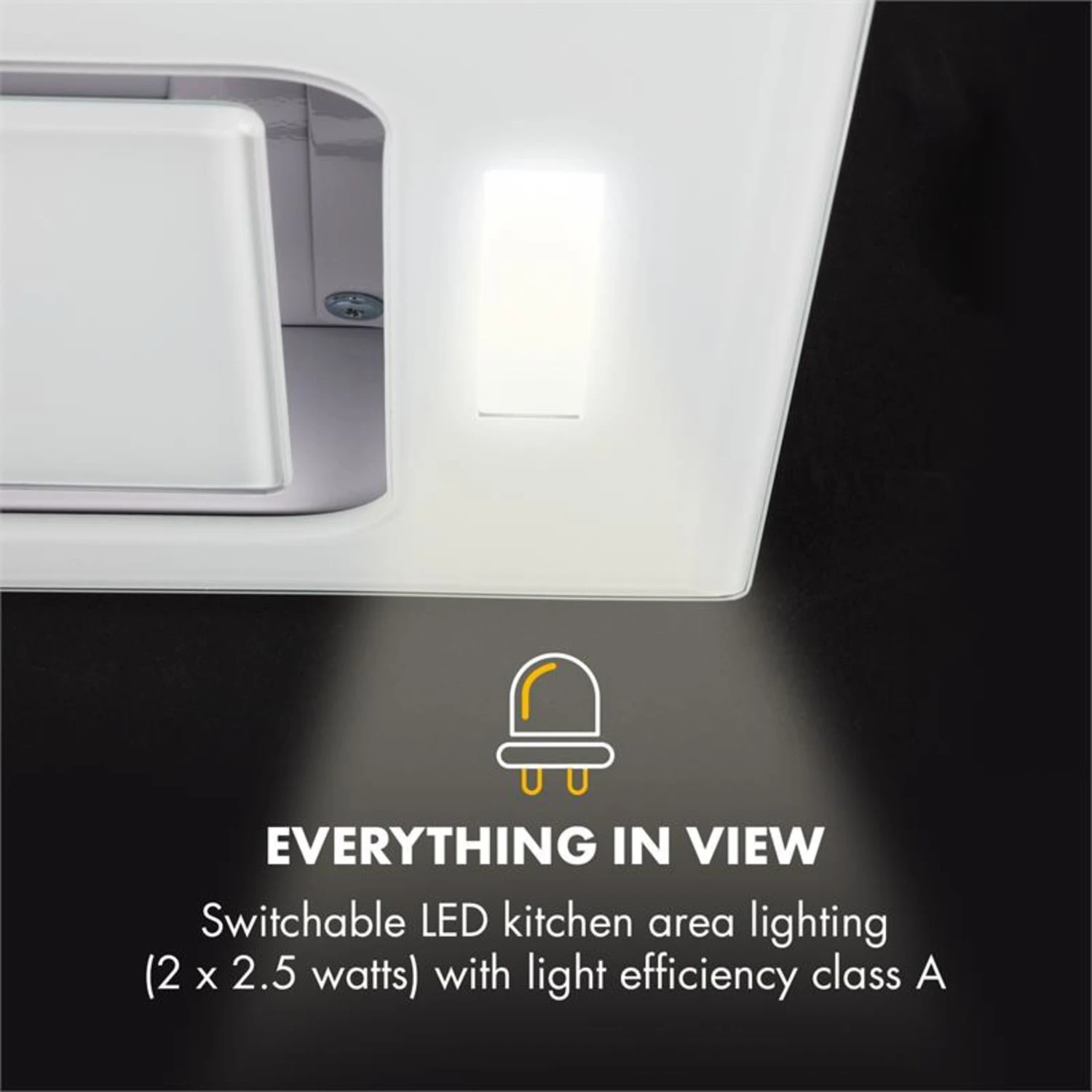 Hektor Dunstabzugshaube Einbau 52cm Abluft: 530 M³/h LED Touch Glas – Bild 6