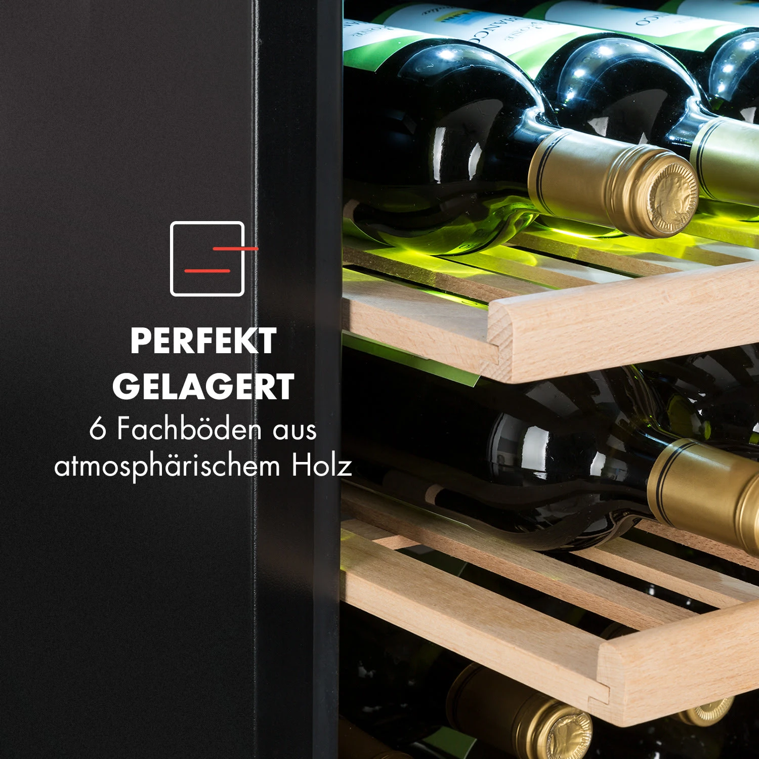 Vinsider 41 Built-in Duo Onyx Einbau-Weinkühlschrank 41 Fl 2 Zonen – Bild 4