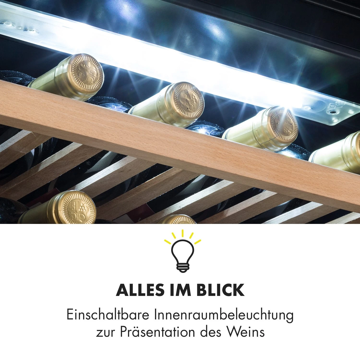 Vinsider 41 Built-in Duo Onyx Einbau-Weinkühlschrank 41 Fl 2 Zonen – Bild 6