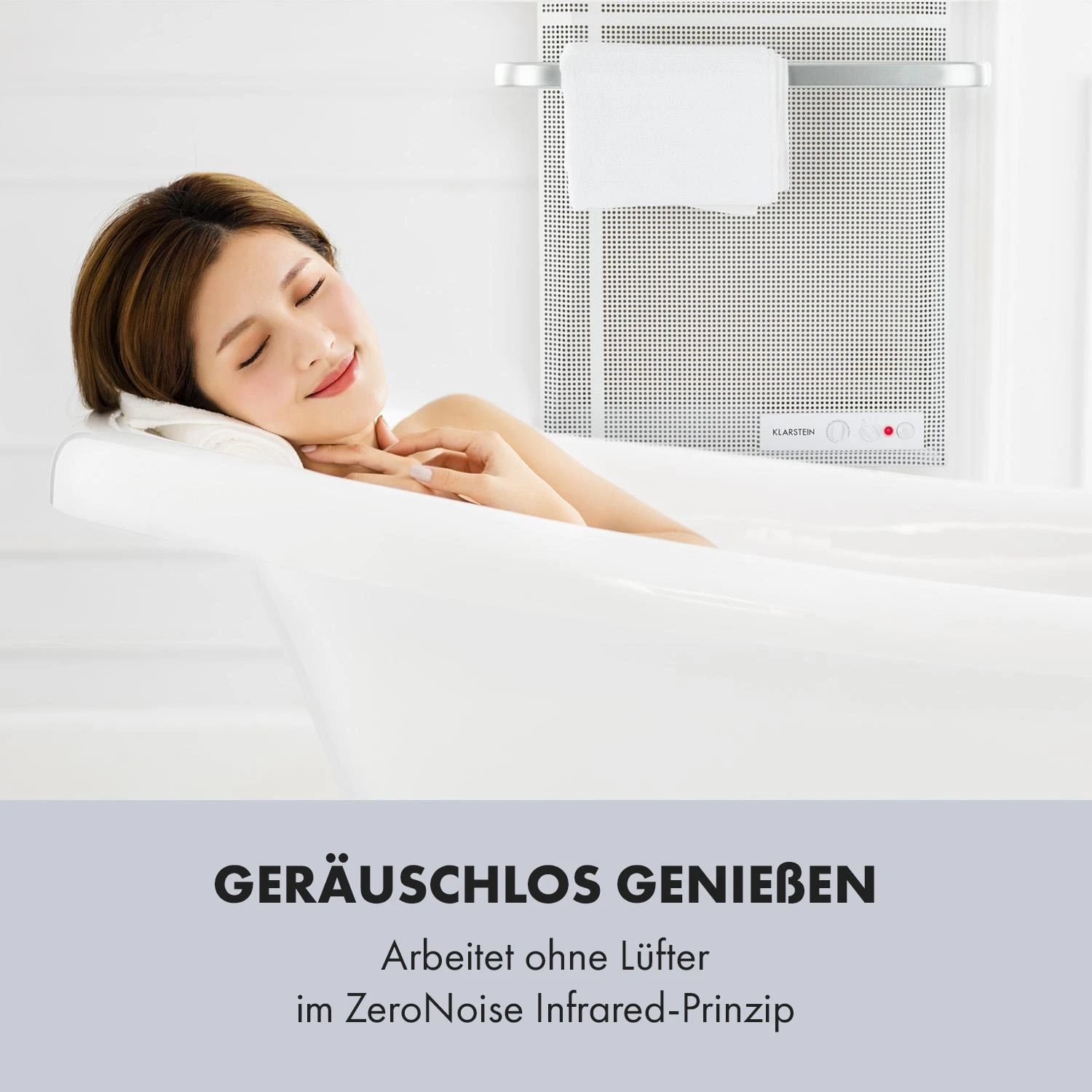 Hot Spot Wave Heizpanel 51x80cm 20m² 1000W Stufenlos IP24 Aluminium – Bild 4