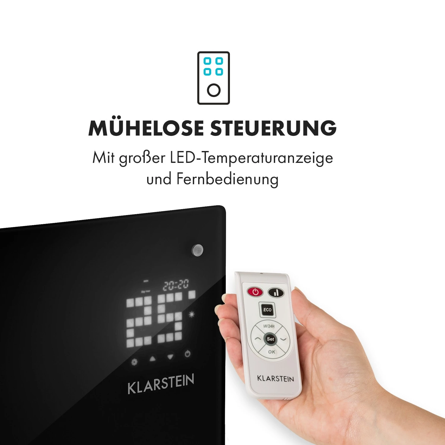 Bornholm Curved Ambient Konvektions-Heizgerät 1000/2000 W – Bild 6