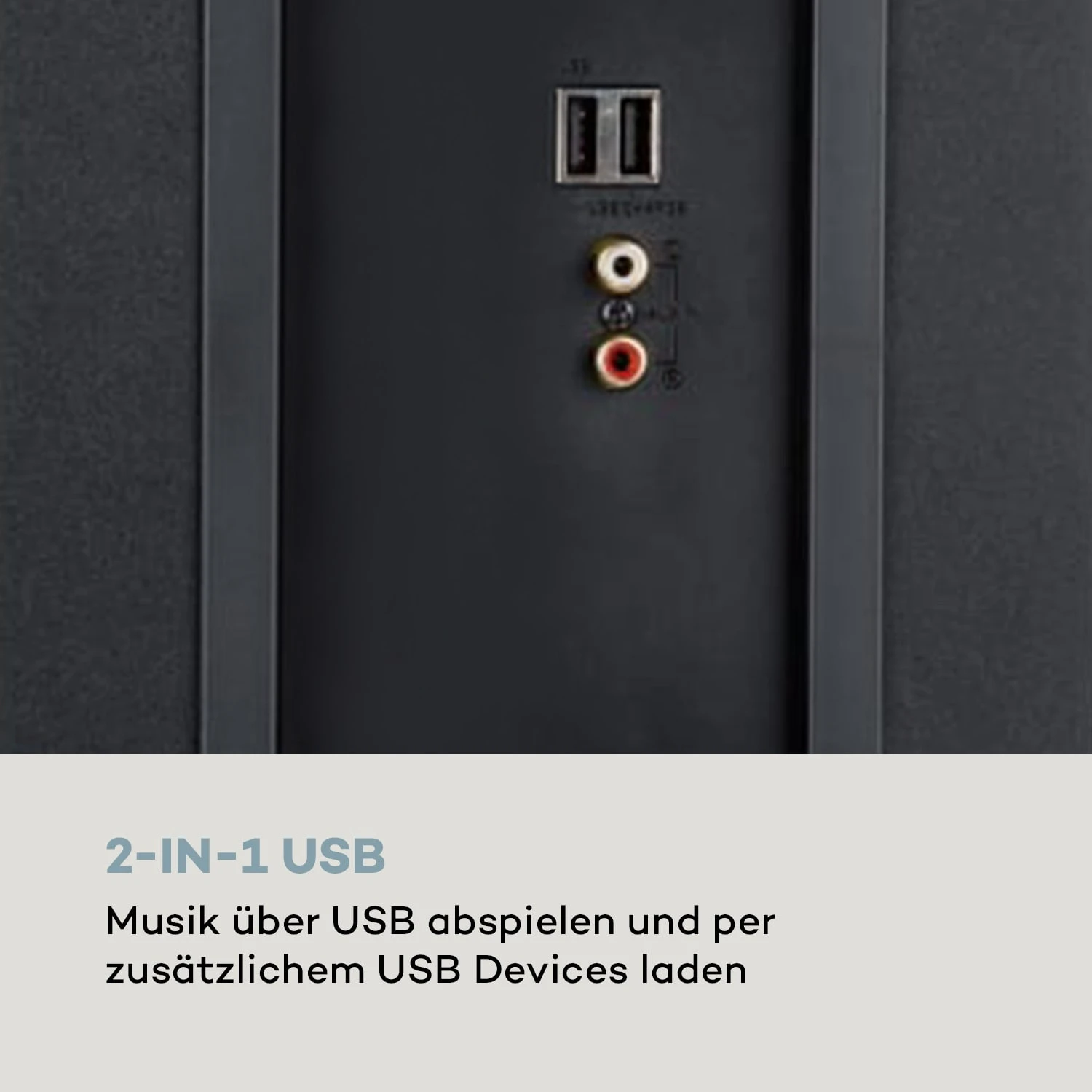 Karaboom 100 Sing Karaoketurm 120W Max. CD-Player 2 Mikrofone Wireless – Bild 7