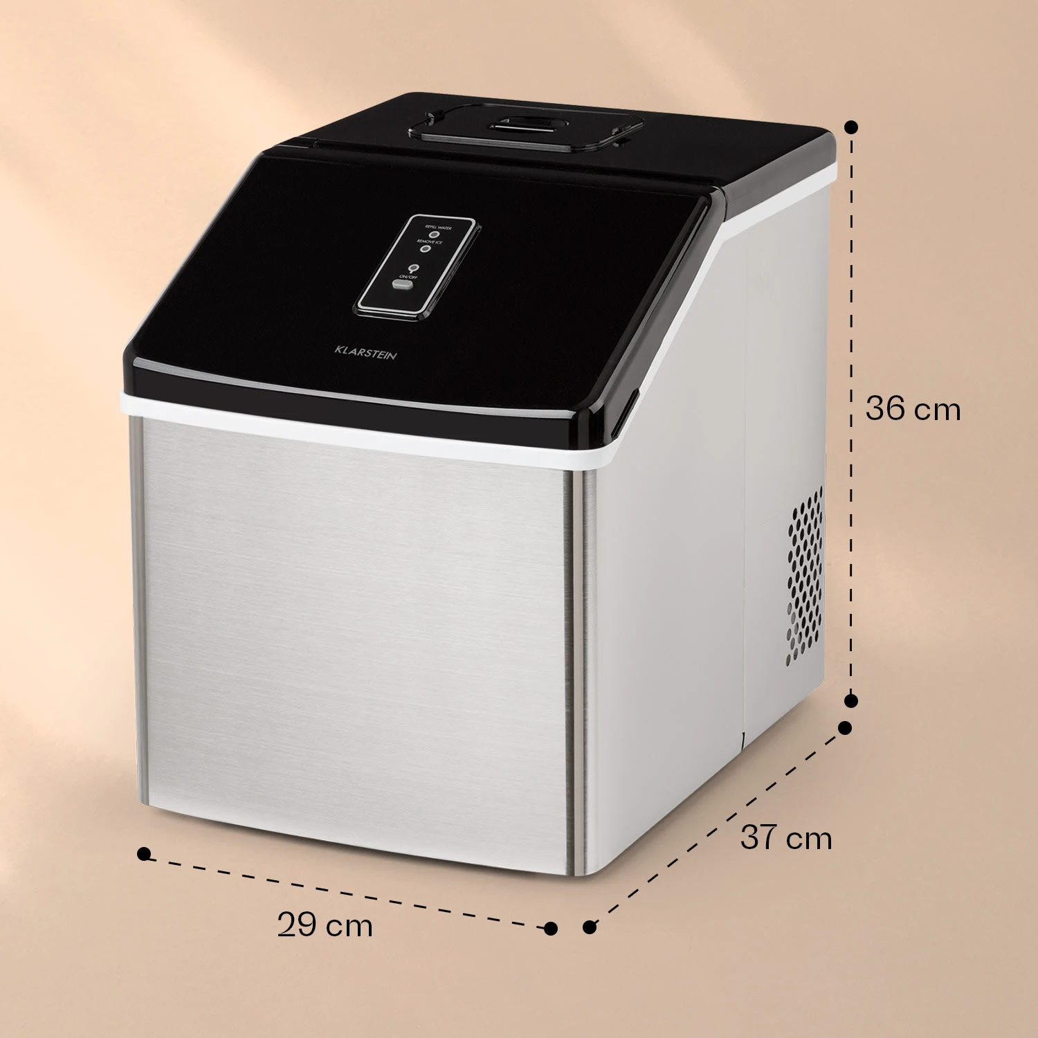 Clearcube Eiswürfelmaschine Klareis 13kg/24h Edelstahl Schwarz – Bild 7