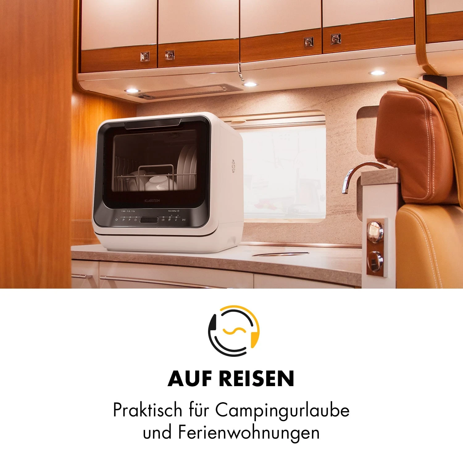 Amazonia Mini Geschirrspülmaschine 6 Programme LED-Display – Bild 9