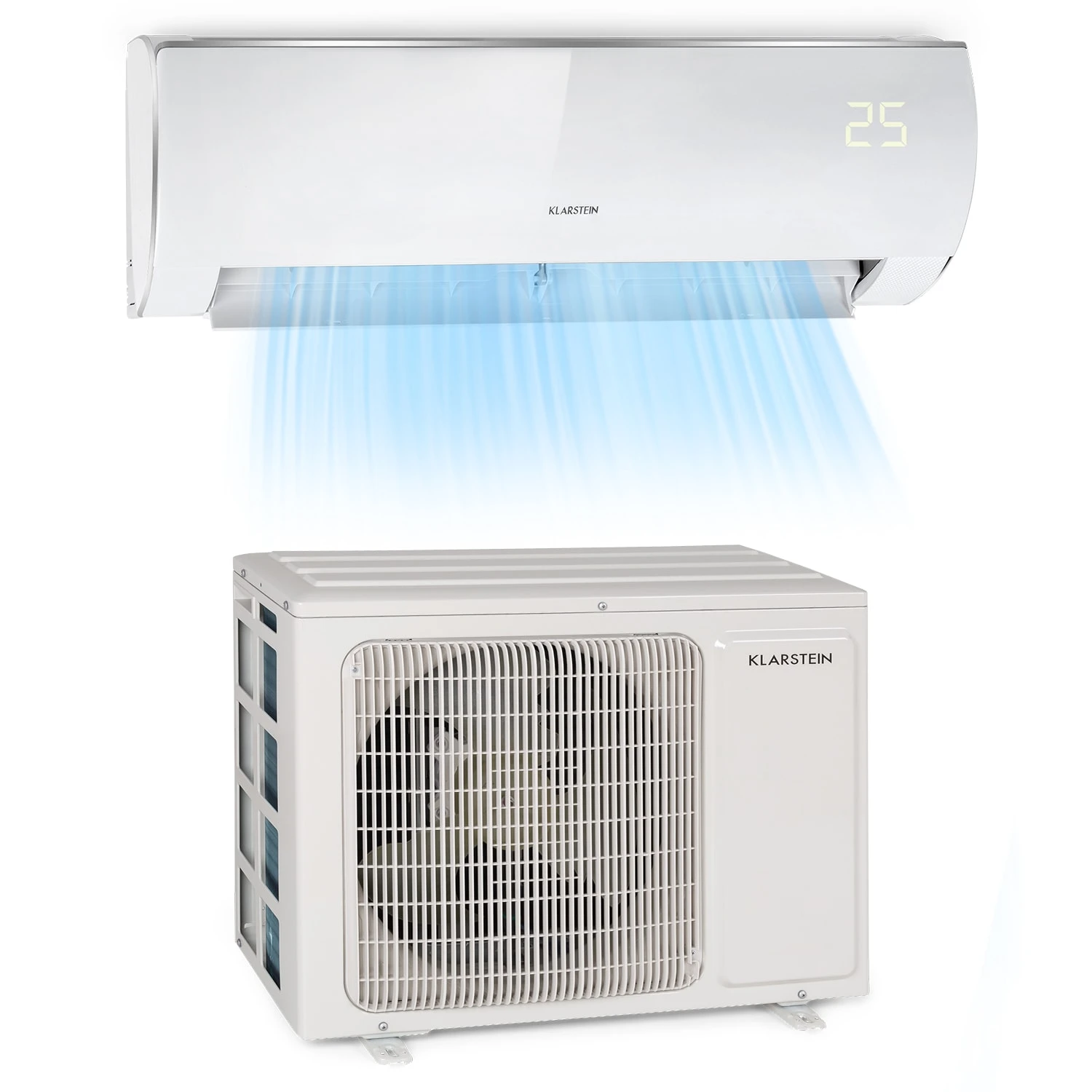 Windwaker Eco Split-Klimaanlage 9.000 BTU/2,7 KW Luftdurchsatz 610 M³/h Max. A++