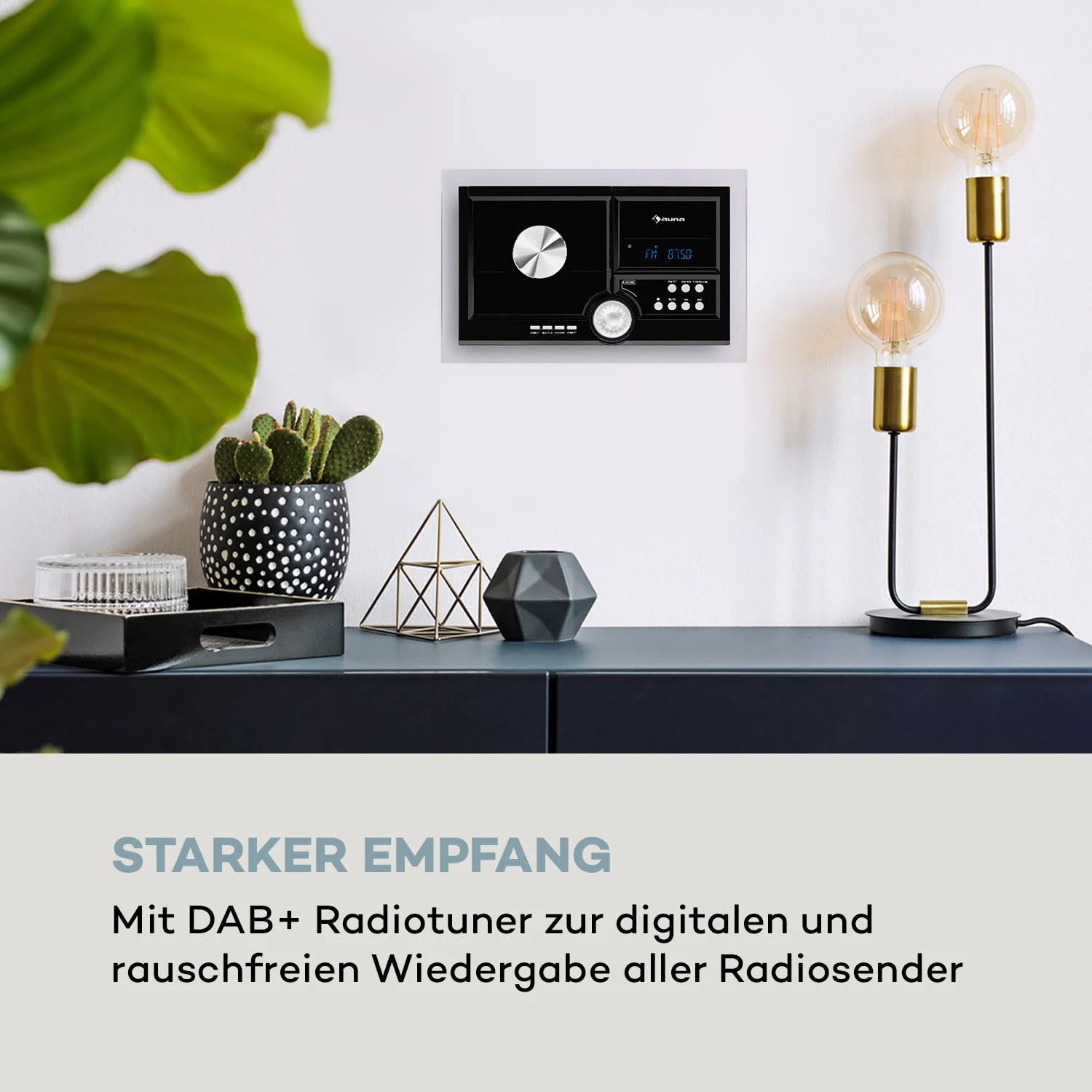 Stereo Sonic DAB+ Stereoanlage, DAB+, CD-Player, USB, BT, Schwarz – Bild 3