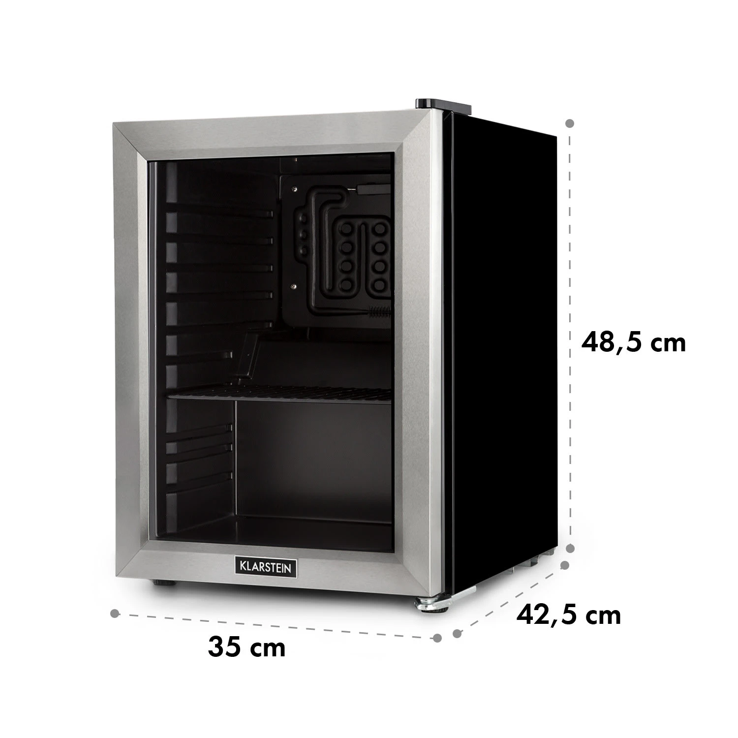 Harlem Getränkekühlschrank 23 Liter 1 Metallrost Glastür – Bild 6