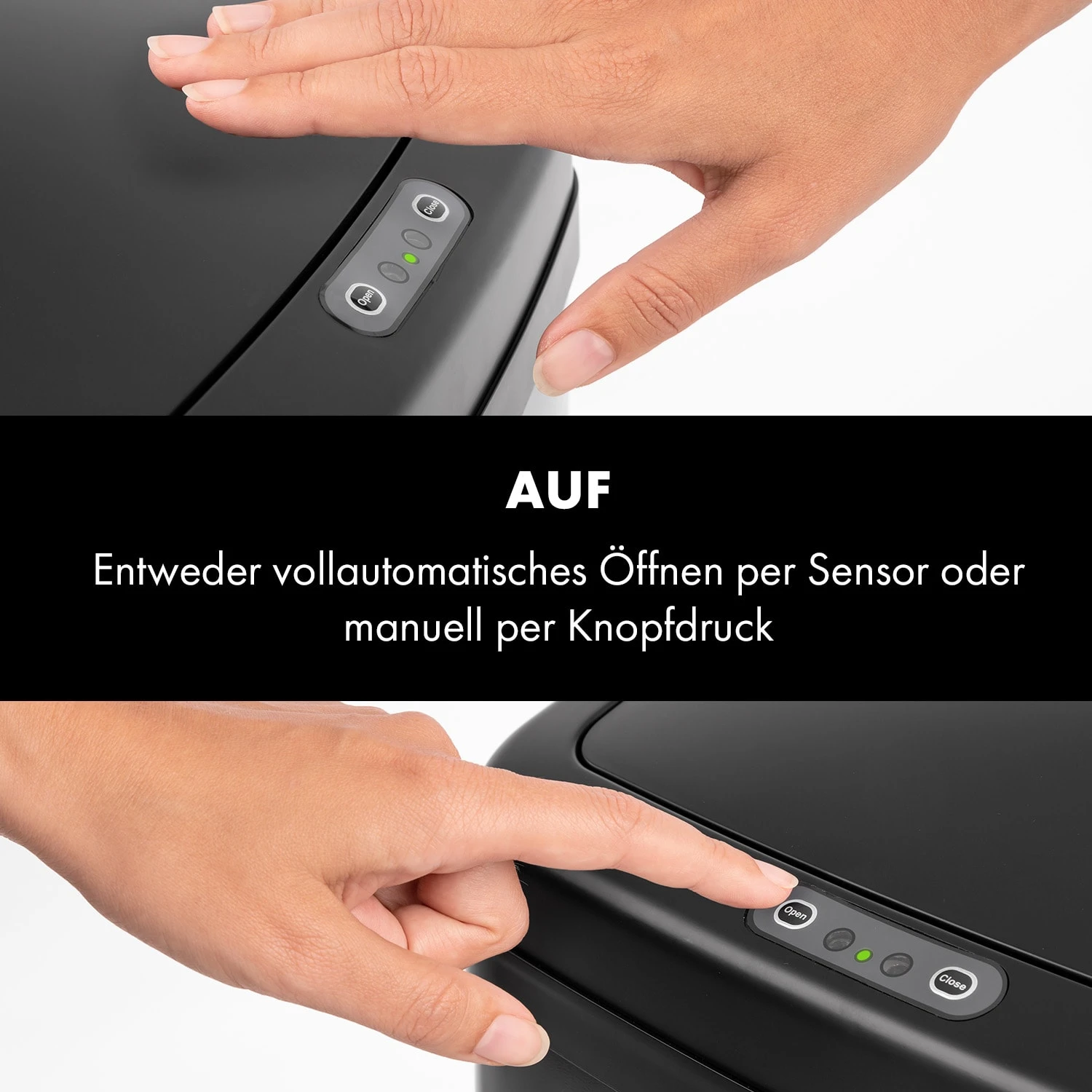 Cleansmann Mülleimer Sensor 30 Liter Für Müllbeutel ABS Edelstahl – Bild 4