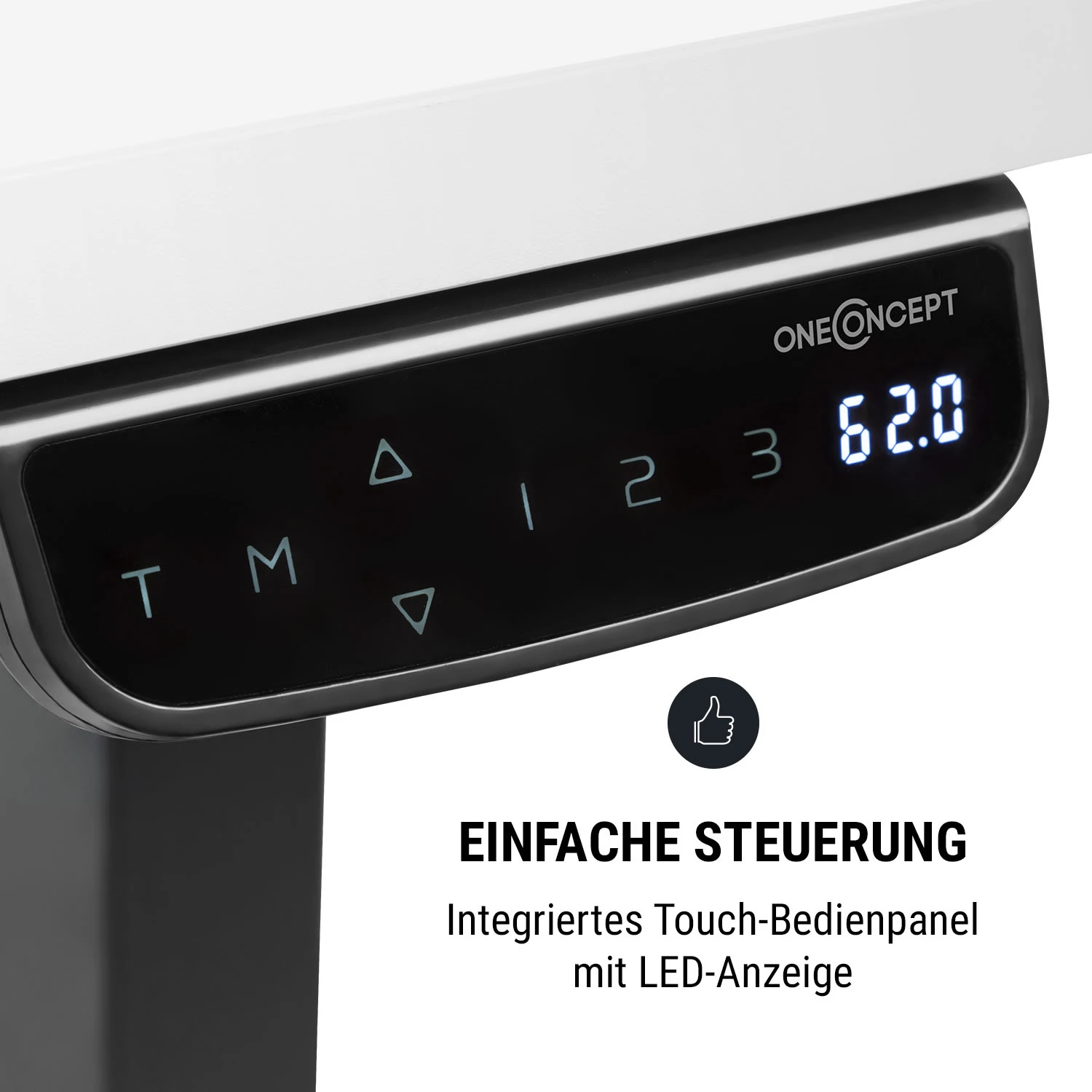 Multidesk Comfort Schreibtisch Elektrisch Höhenverstellbar 62-128 Cm – Bild 3