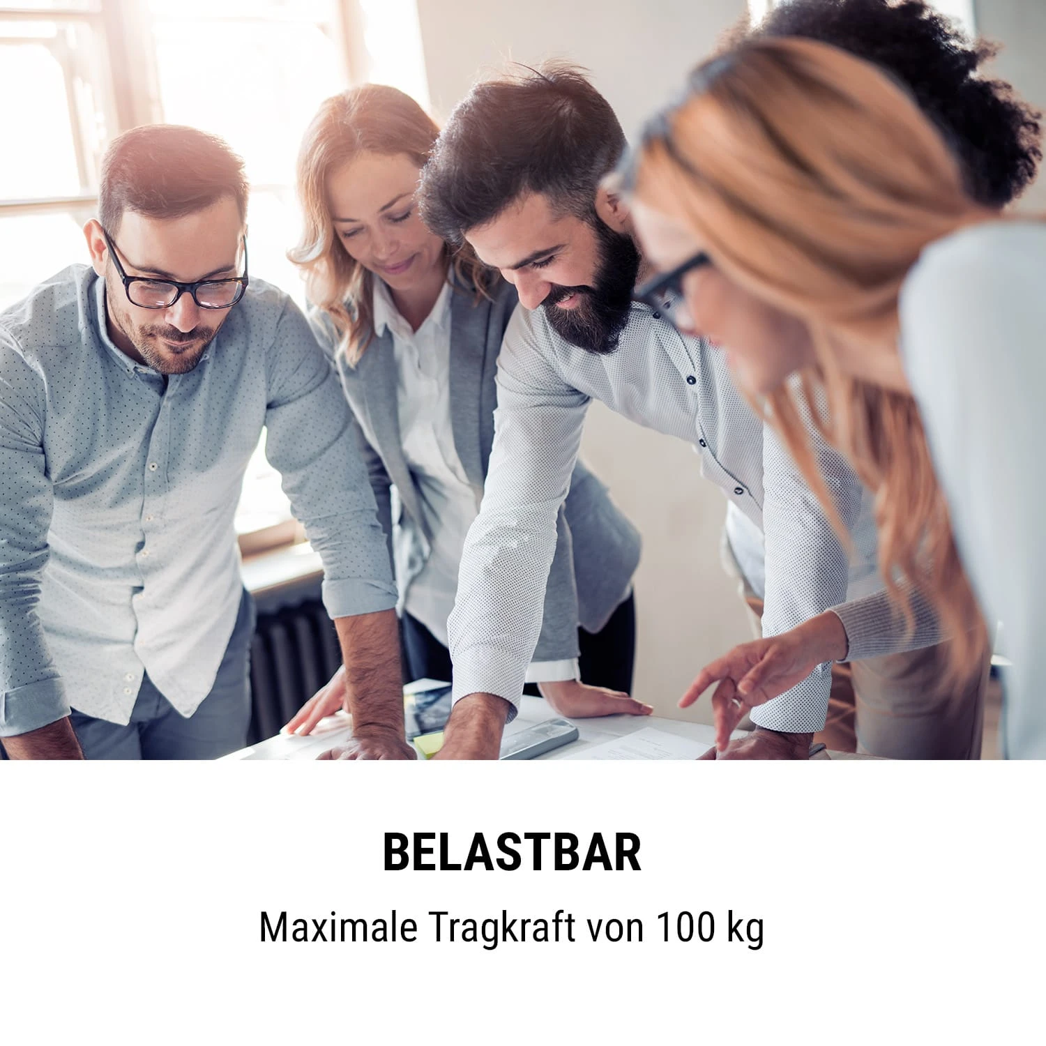 Multidesk Comfort Schreibtisch Elektrisch Höhenverstellbar 62-128 Cm – Bild 4