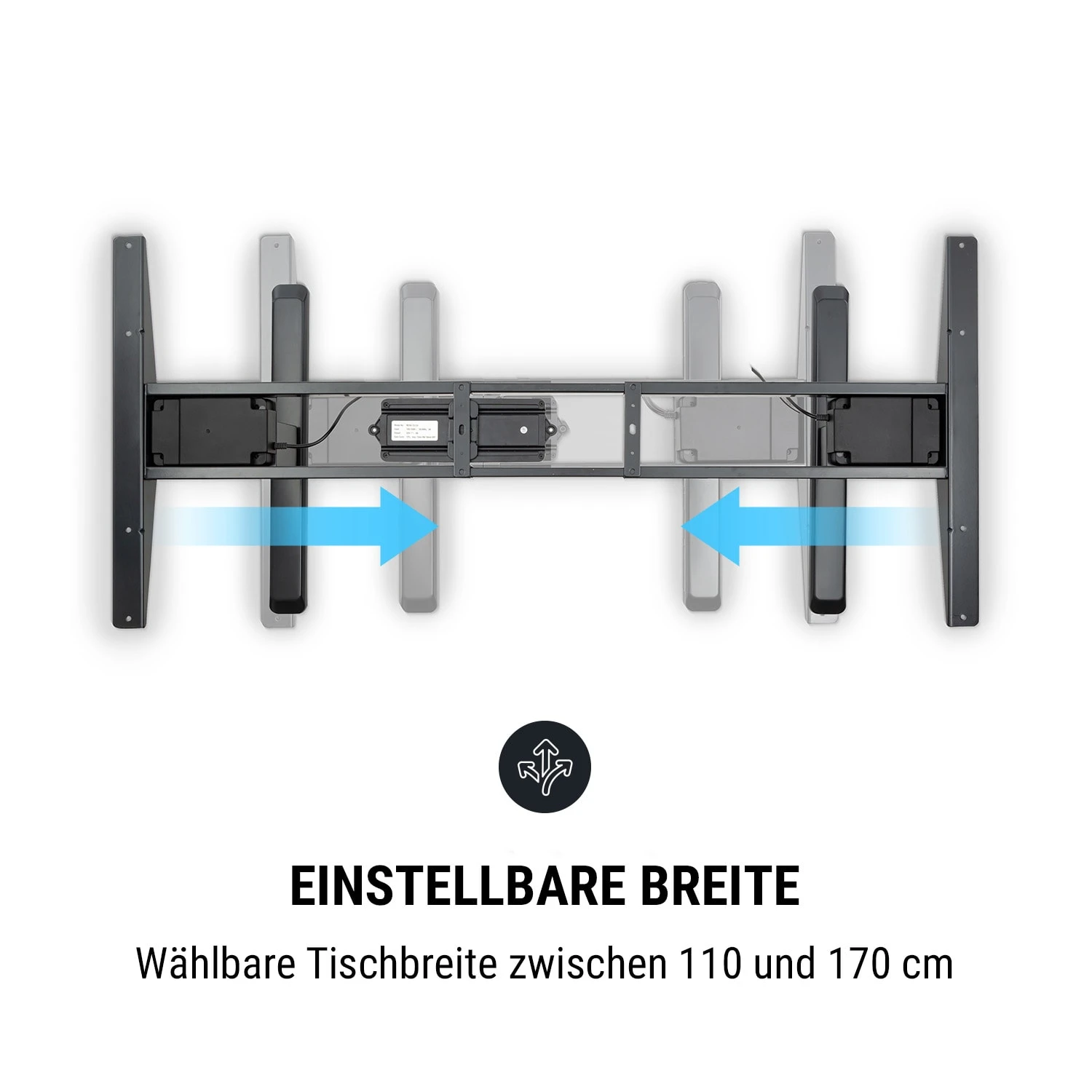 Multidesk Comfort Schreibtisch Elektrisch Höhenverstellbar 62-128 Cm – Bild 5