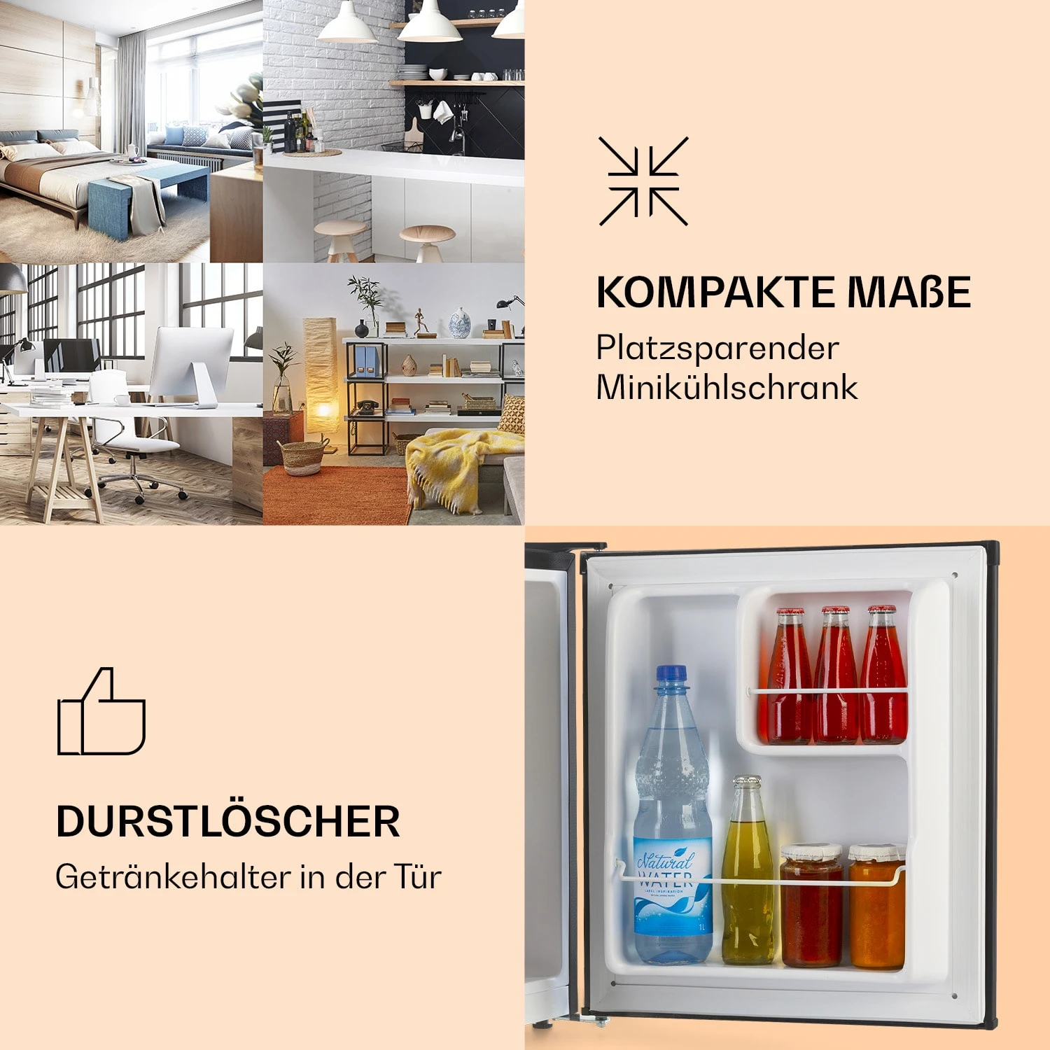 Scooby Minikühlschrank 40 Liter Kompressor 39 DB Kompakt – Bild 2