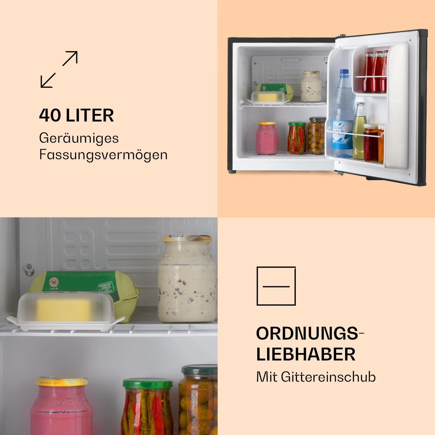 Scooby Minikühlschrank 40 Liter Kompressor 39 DB Kompakt – Bild 3