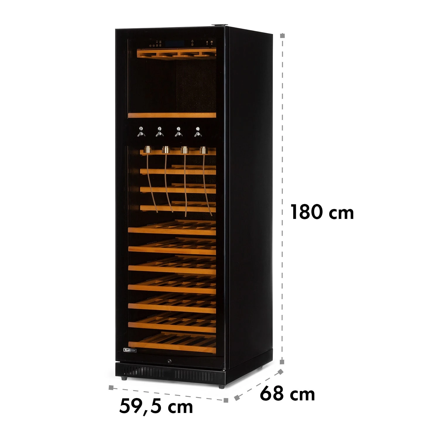 First Class 129 Weinkühlschrank 4 Dispenser 129Fl 5-22°C Touch Glastür – Bild 9