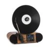 Verticalo SE DAB Retro-Plattenspieler DAB+ UKW-Tuner USB BT AUX Holz