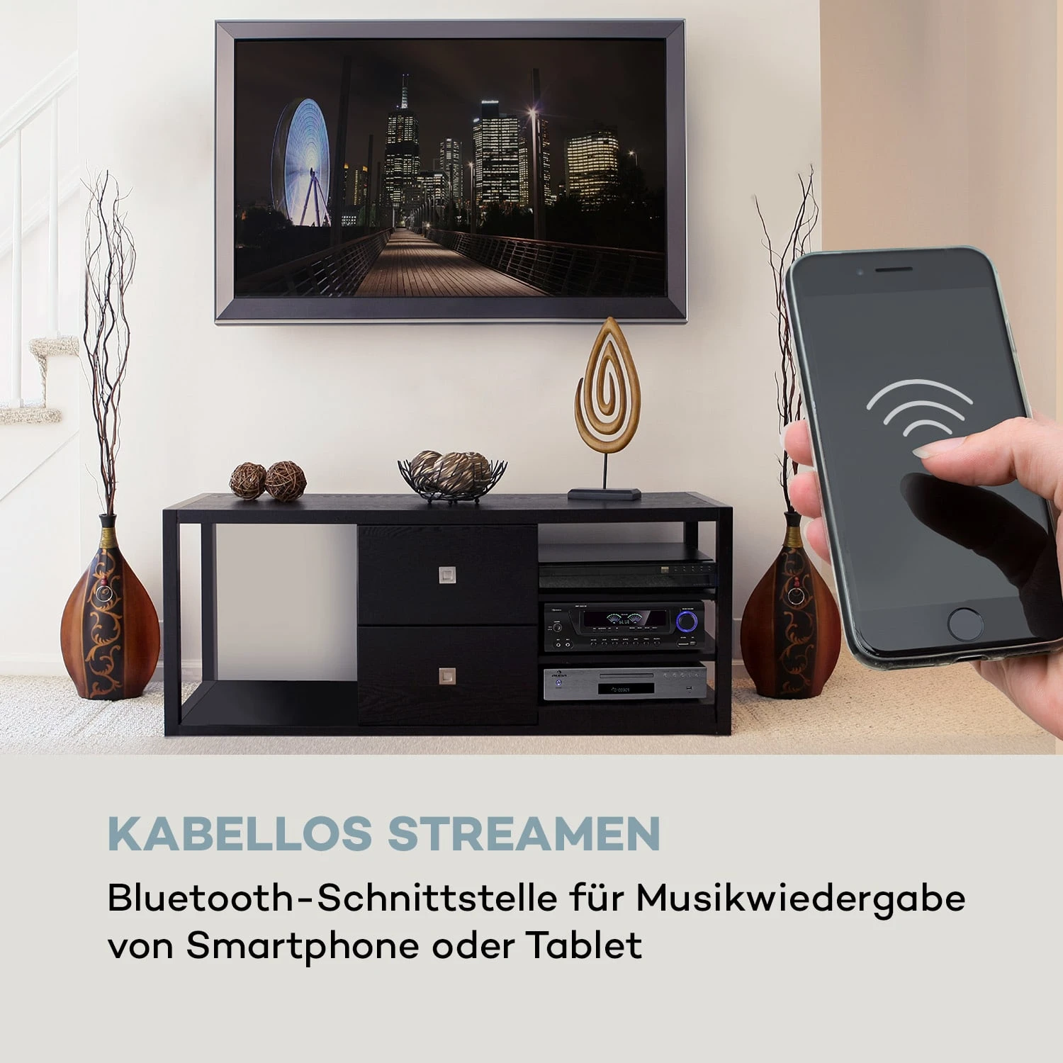 AMP 3800 BT 5.0-HiFi-Verstärker 2x120 W + 3x50 W RMS BT – Bild 3