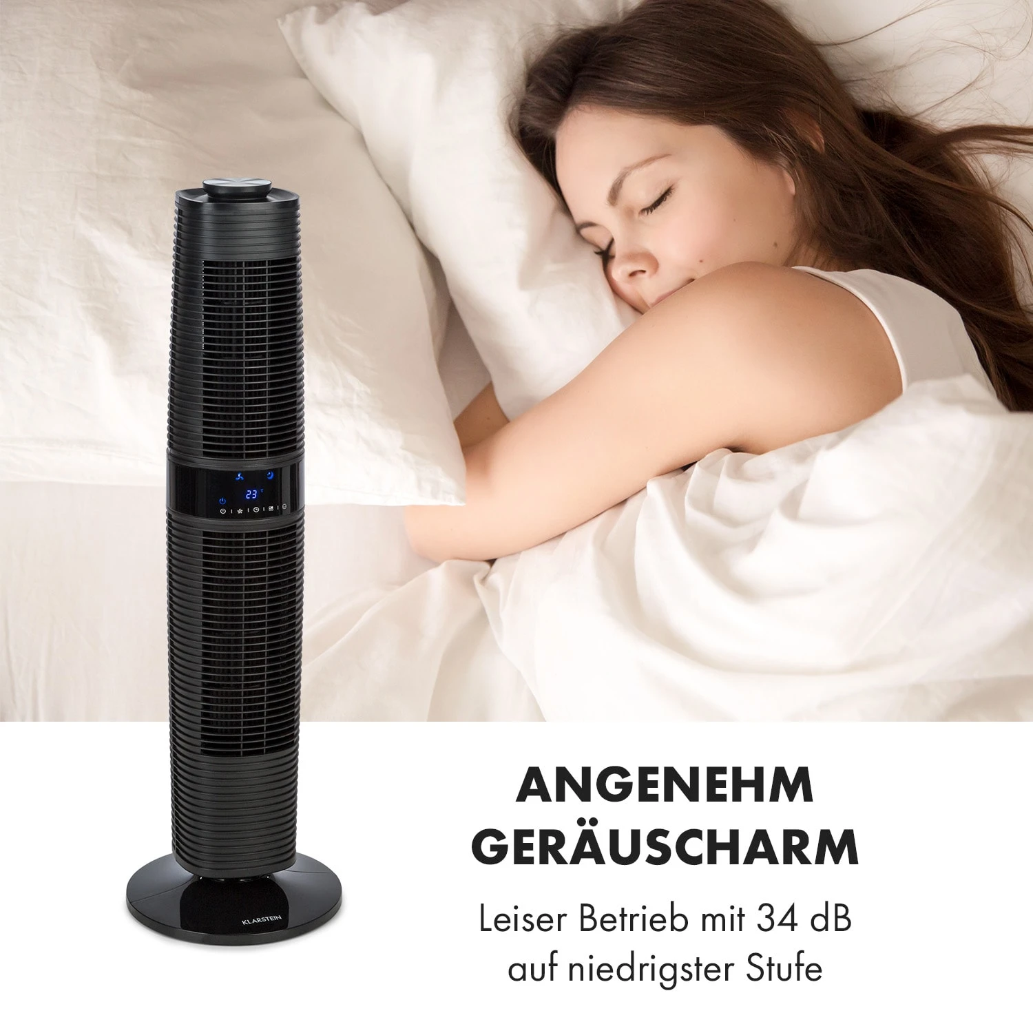 Twister Turmventilator 45 W | 343 M³/h Oszillation Touch Fernbedienung – Bild 6