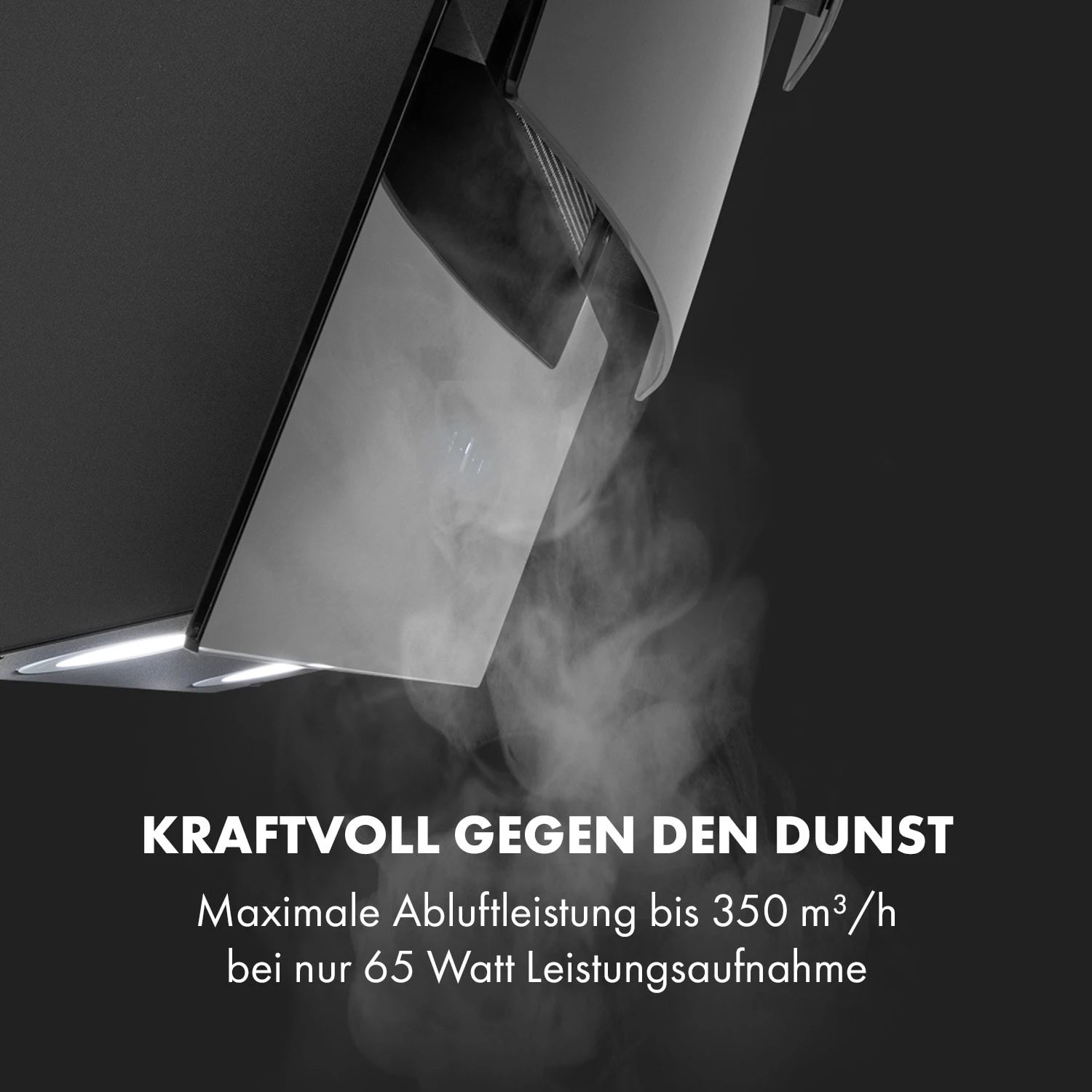 Antonia Dunstabzugshaube Kopffrei 60cm 350m³/h Touch-Bedienfeld Glas – Bild 5