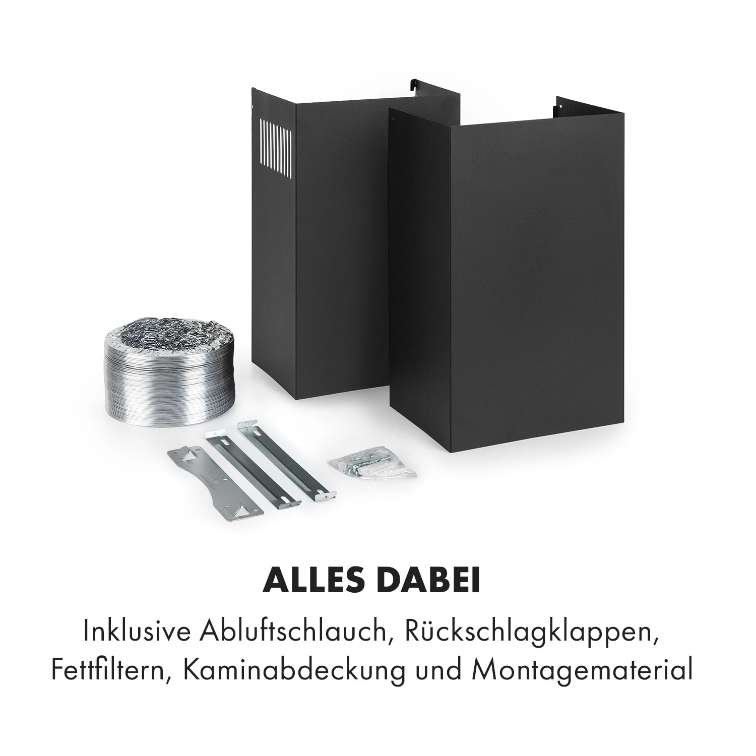 Antonia Dunstabzugshaube Kopffrei 90cm 350m³/h Touch-Bedienfeld Glas – Bild 9