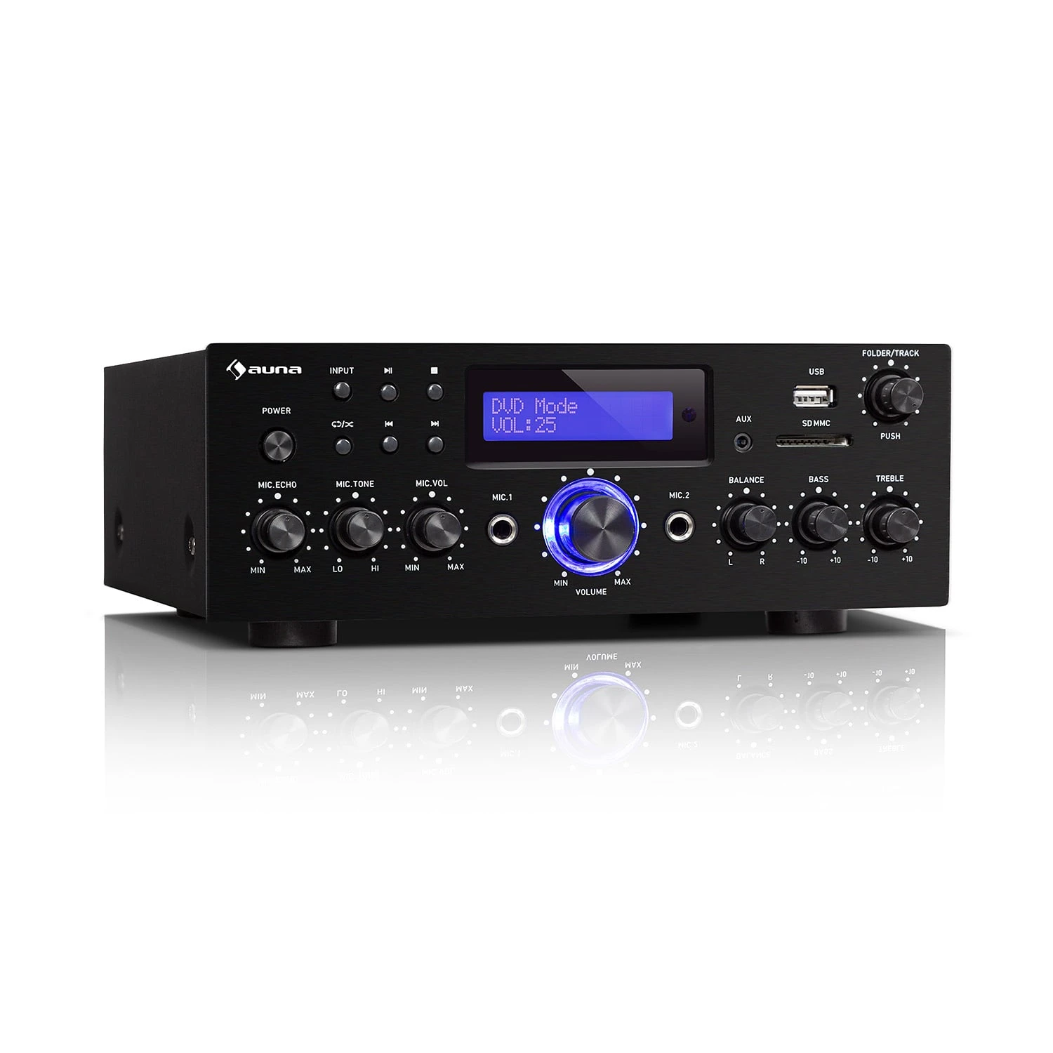 AMP-5 BT HiFi-Verstärker 2 X 50 W RMS BT 2 X Mikro Schwarz