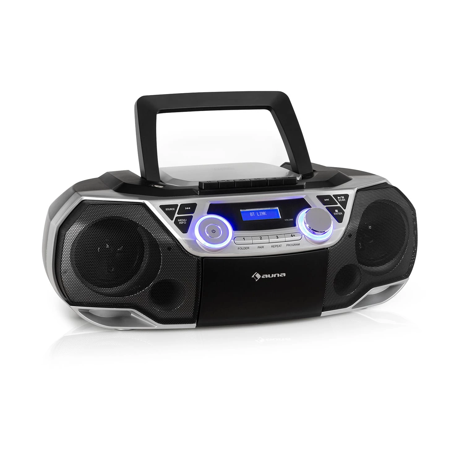 Roadie 2K Boombox CD-Player Kassettenradio DAB/DAB+ UKW Bluetooth