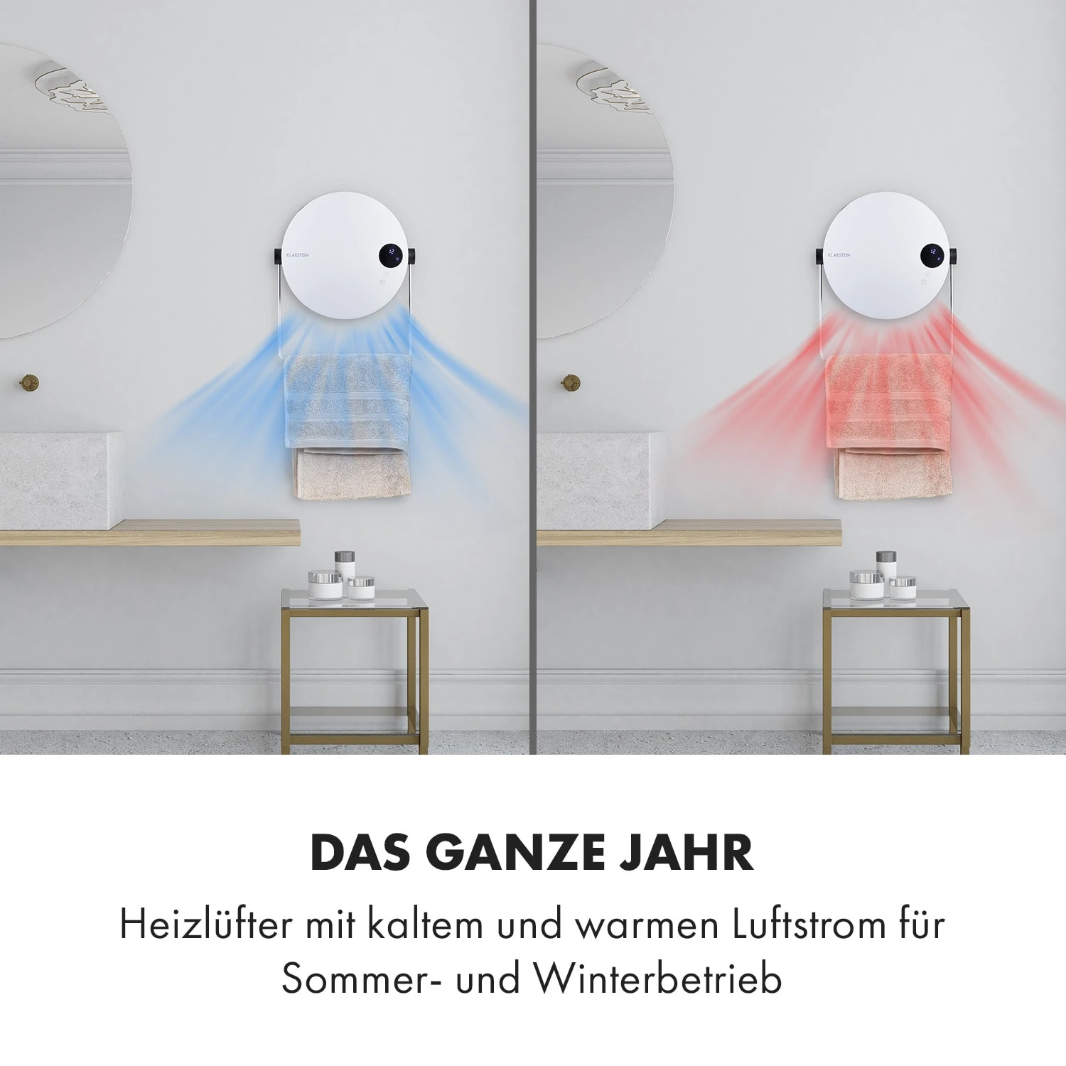 Hot Spot Pebble Heizlüfter 2000W Handtuchtrockner Timer Fernbedienung – Bild 4