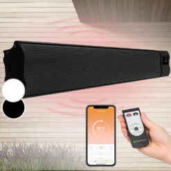 Cosmic Beam Smart 24 Infrarot-Heizstrahler 2400W App-Steuerung Fernbedienung