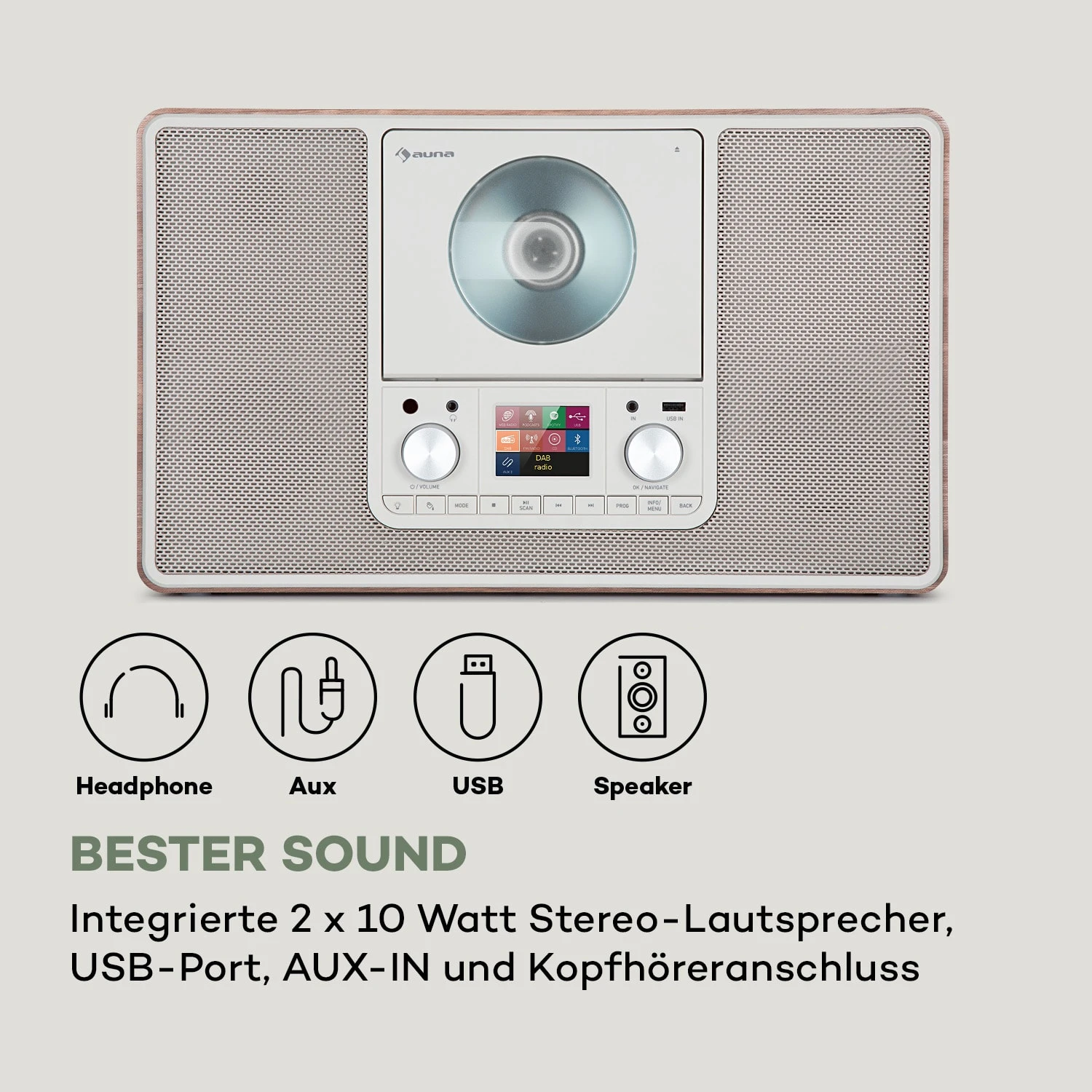 Scala VCD-IR Internetradio WLAN CD BT MP3 DAB+ UKW Radio – Bild 8