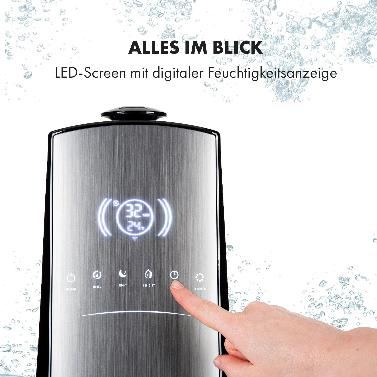 VapoAir Opal Smart Luftbefeuchter App-Steuerung LED-Screen Fernbedienung – Bild 5