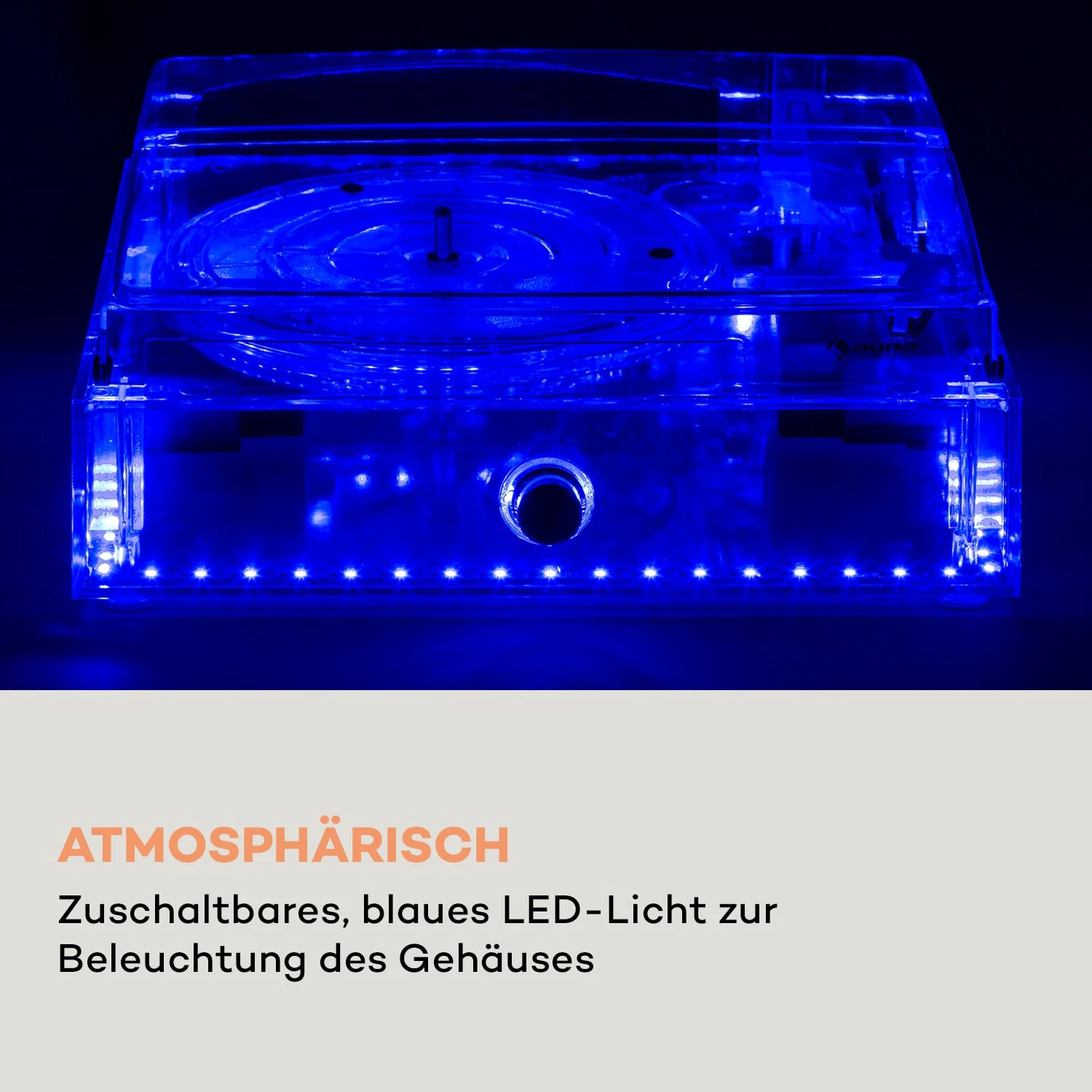 ClearTech Plattenspieler 33/45/78 U/min Bluetooth Stereolautsprecher – Bild 5