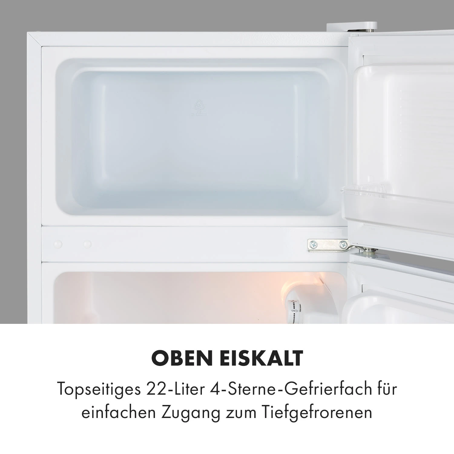 Big Daddy Cool Kühl-Gefrier-Kombination 87 Liter 40dB EEK F – Bild 4